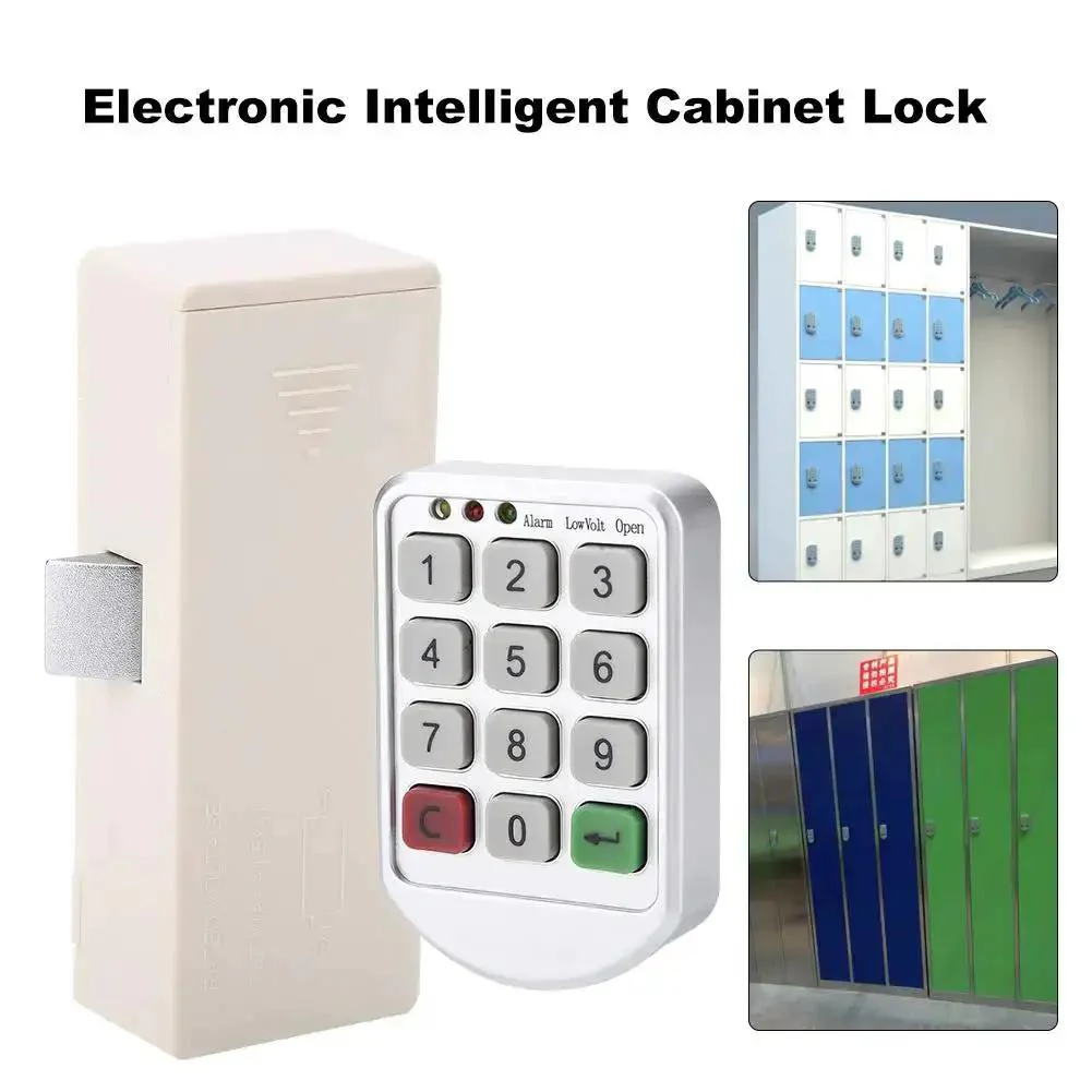 Code Lock Keypad Cabinet Lock With ABS Plastic Panel, Supports Temporary Or Fixed Passwords, Perfect For Lockers, Office Drawers, Saunas, Mobile Cabinets And Storage, Easy No Fuss Install With Long Battery Life - Image 9