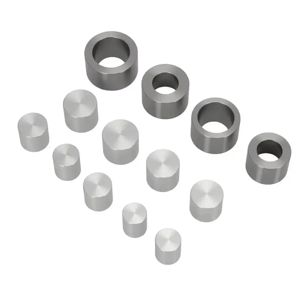 Coin Jewelry Making DIY Self Centering Hole Punch Kit For Metal And Leather Crafting Wrap Style Die Set With Four Punch Dies And Nine Push Rods Easy Operation For Perfect Coin Ring Blanks And Durable Results