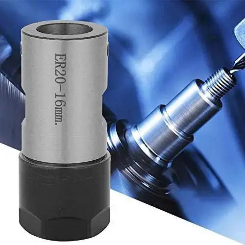 Collet Block For CNC Lathe Chuck Holder With 16mm Clamp Rod, ER20 Style High Precision Shaft Clamp Tool For Spindle Motors, Quenched Hardened Body, Multi Size Holes For Versatile, Built Tough Motor Shaft Clamping And Alignment - Image 6