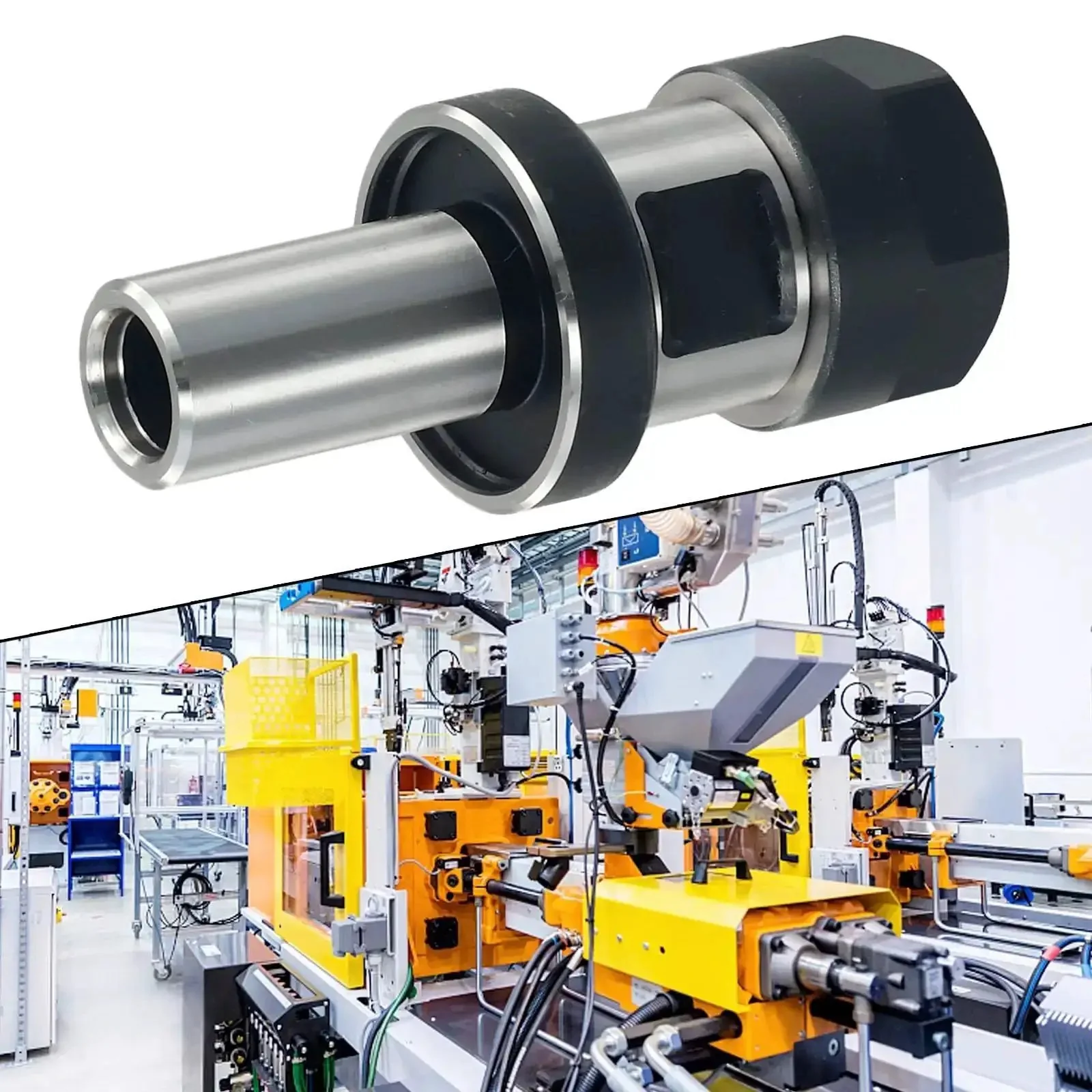 Collet Chuck Holder For Tomrach C3-4 ER20A 1.38L CNC Metalworking Tooling, Workholding Accessory With Three Quarter Inch Shank, Pro Grade Runout Control 0.0003 Inch, Balanced To 12000 RPM, Includes Collet Nut, Silver Finish - Image 8