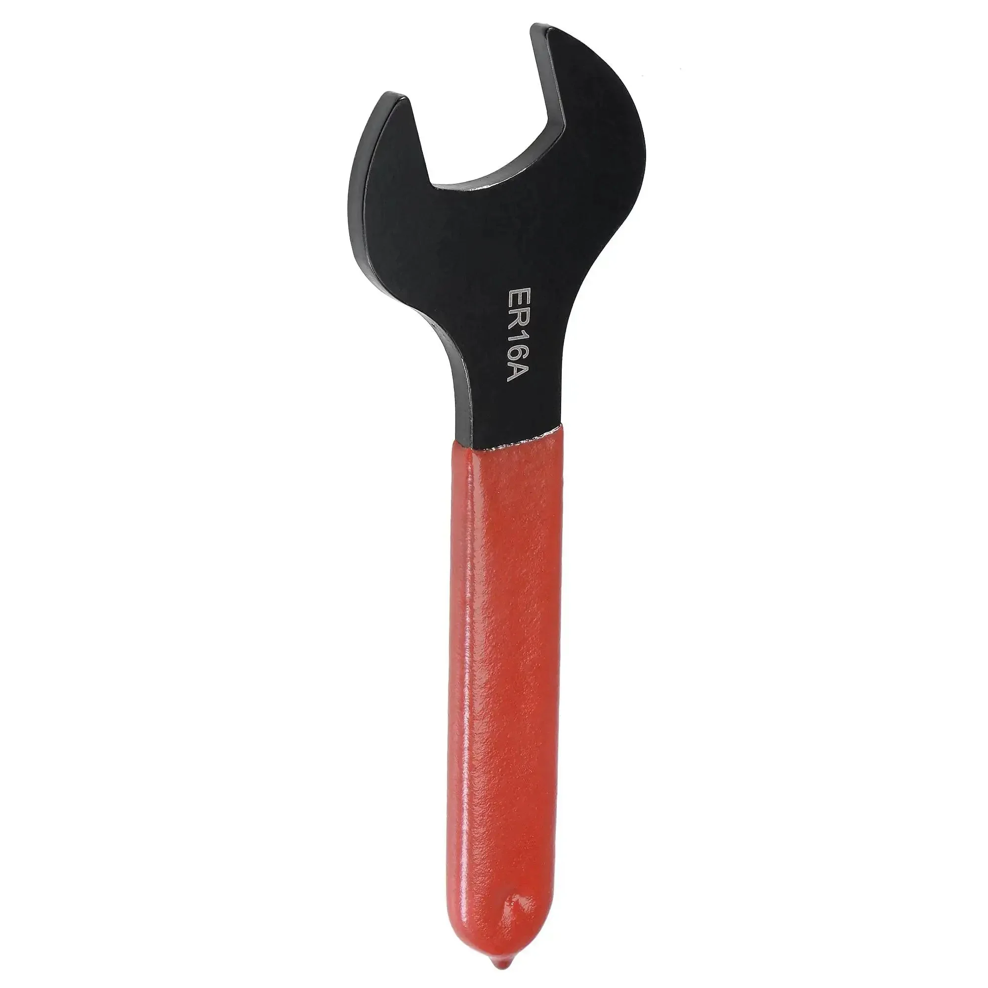 Collet Chuck Wrench Spanner For ER16A Lathe Clamping Nut With Red Non Slip Handle Carbon Steel Tool Built Tough With Hardened Finish Anti Slip Grip Great For Quick Nut Tightening And Stable Workpiece Clamping - Image 2