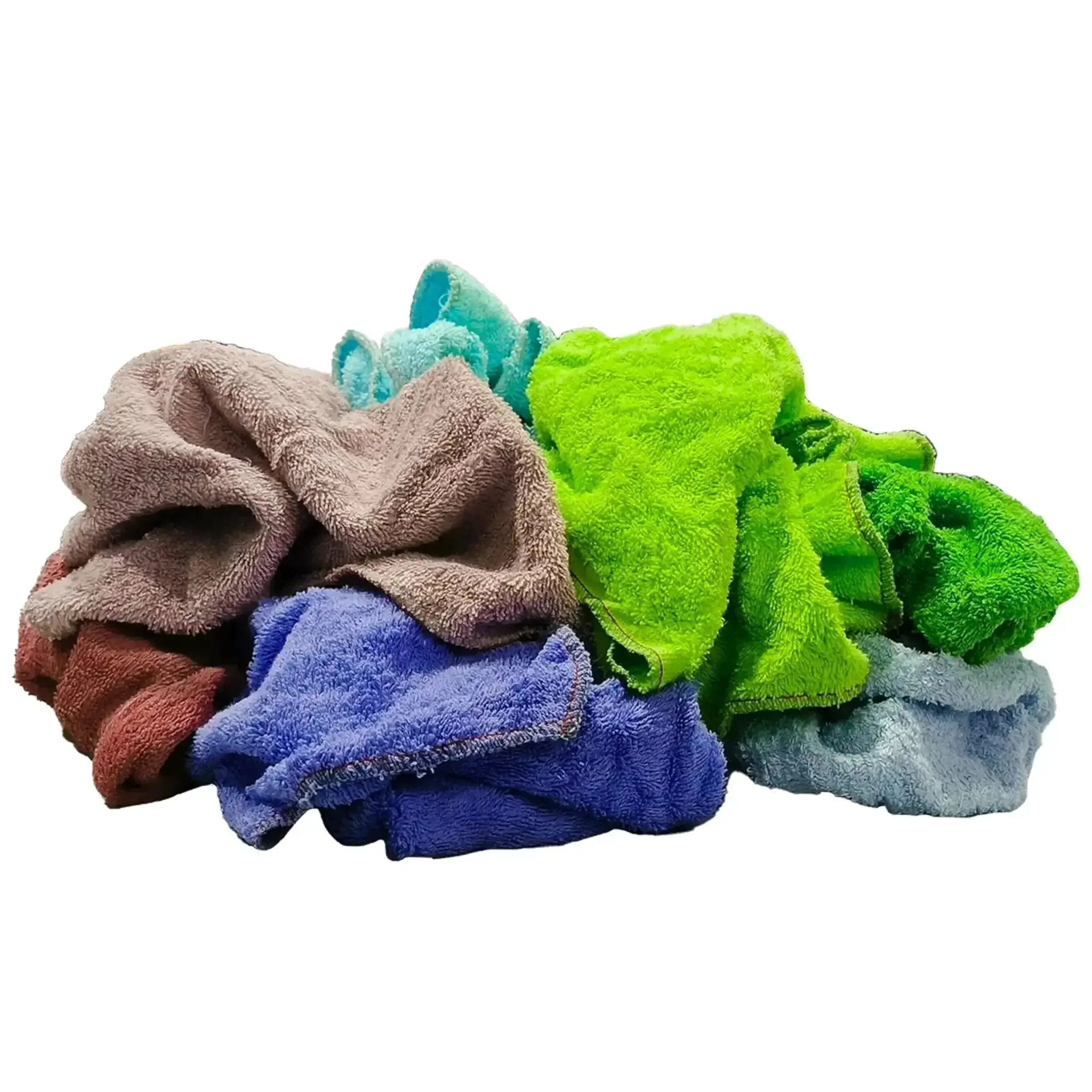 Color Terry Cloth Rags 5 Lb Compressed Box Super Absorbent Cotton Towels For Garage, Shop, Industrial Use And Housekeeping Bulk Cleaning Rags Multi Purpose Great For Drying, Wiping, Grime Busting And Heavy Duty Cleanup - Image 6