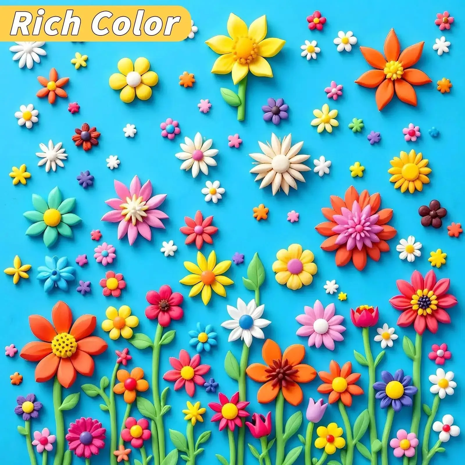 Colorful Polymer Clay Starter Kit With 120 Bright Colors Oven Baked Non Sticky Modeling Clay DIY Jewelry Making Set 20 Sculpting Tools And 18 Accessories For Beginners And Kids Kid Friendly Craft Gifts - Image 6