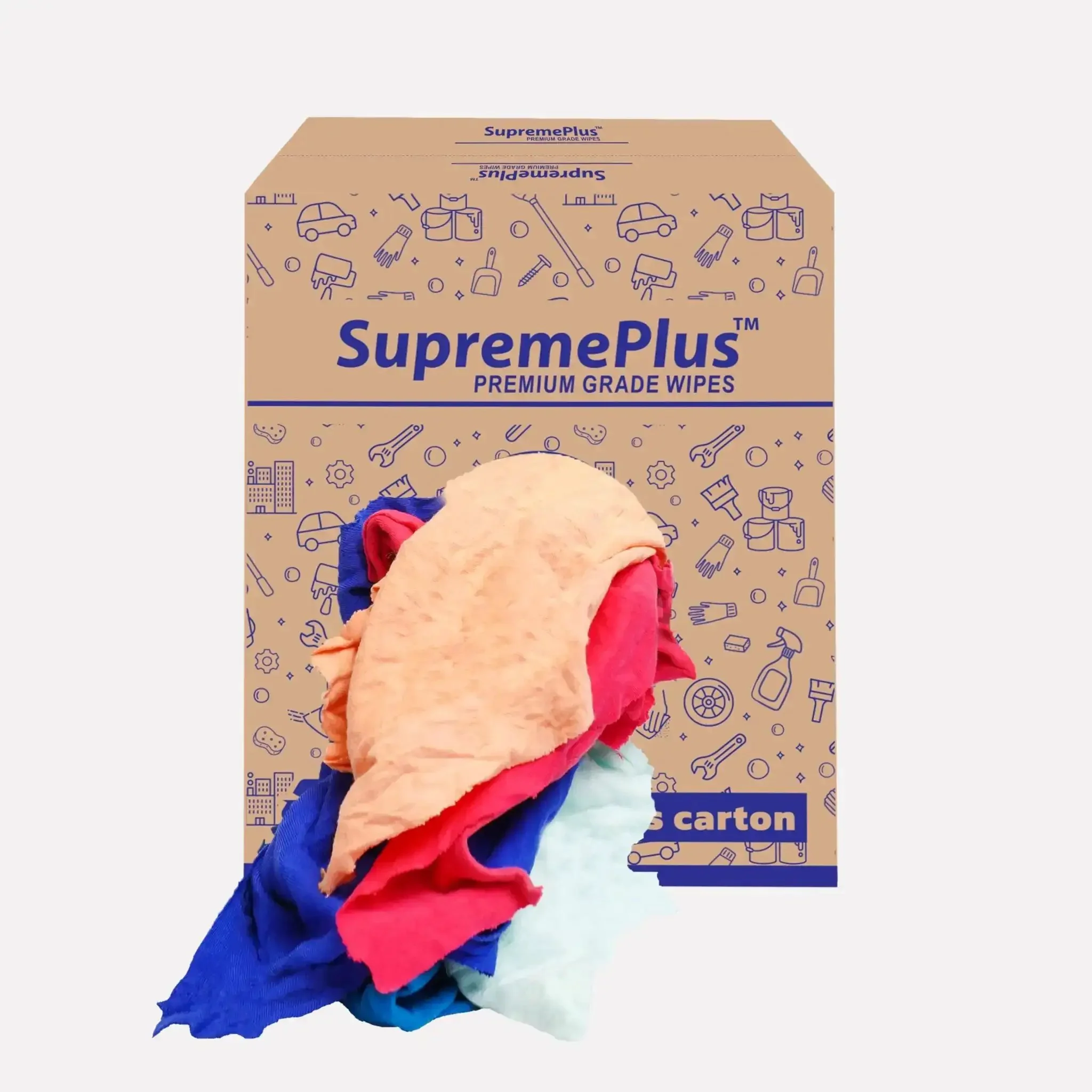 Colorful Recycled Cotton Rags For Home And Shop, Extra Absorbent 50 Lb Box Of T Shirt Scraps, Multipurpose Cleaning Cloths For Mechanics, Painters, Housing Projects And Busy Workshops - Image 10