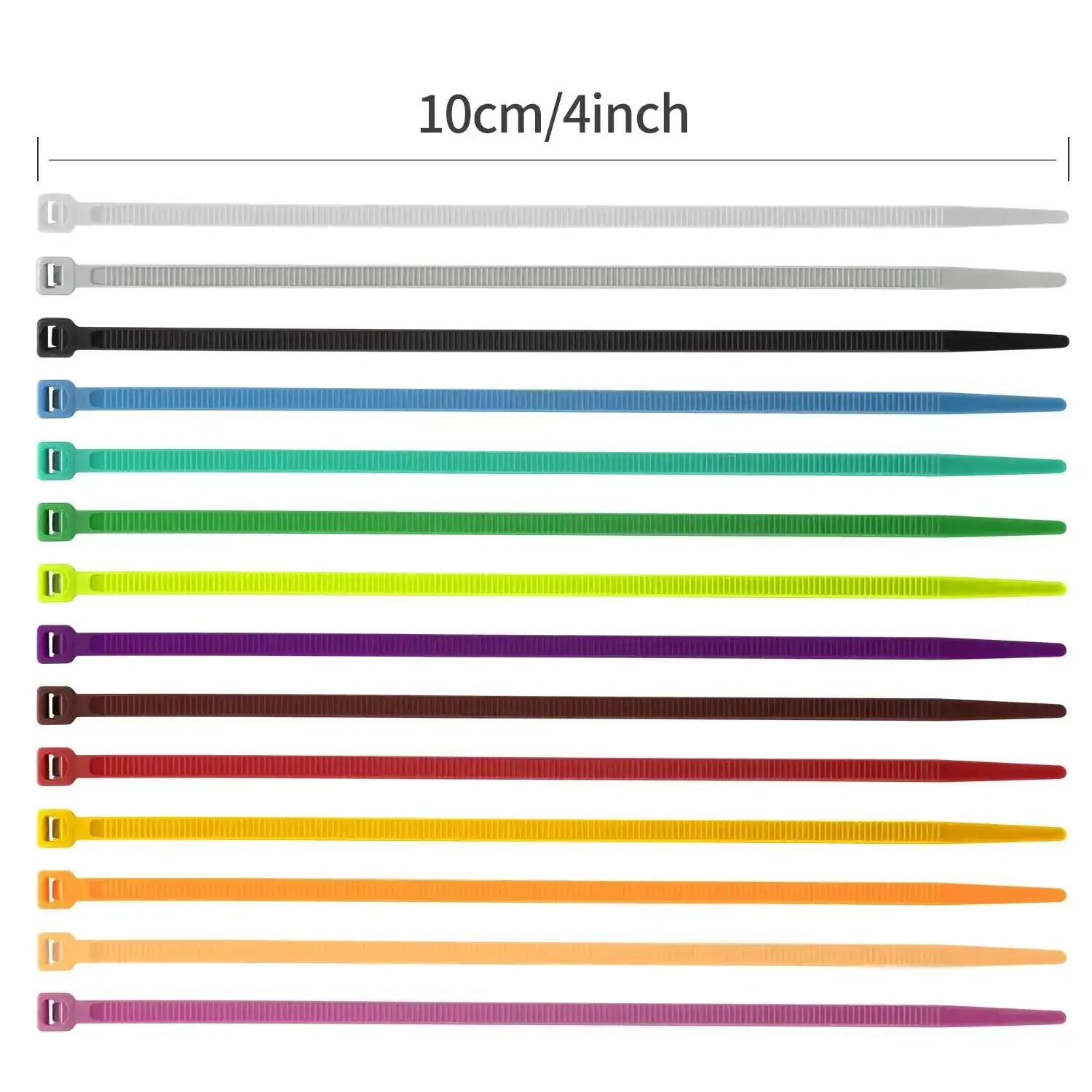 Colorful Zip Ties 1400 Pack 4 Inch Multicolor Plastic Wire Ties Assortment For Home Office Garden Garage And Workshop Self Locking Durable Cable Ties Great For Cables And Bundles - Image 5