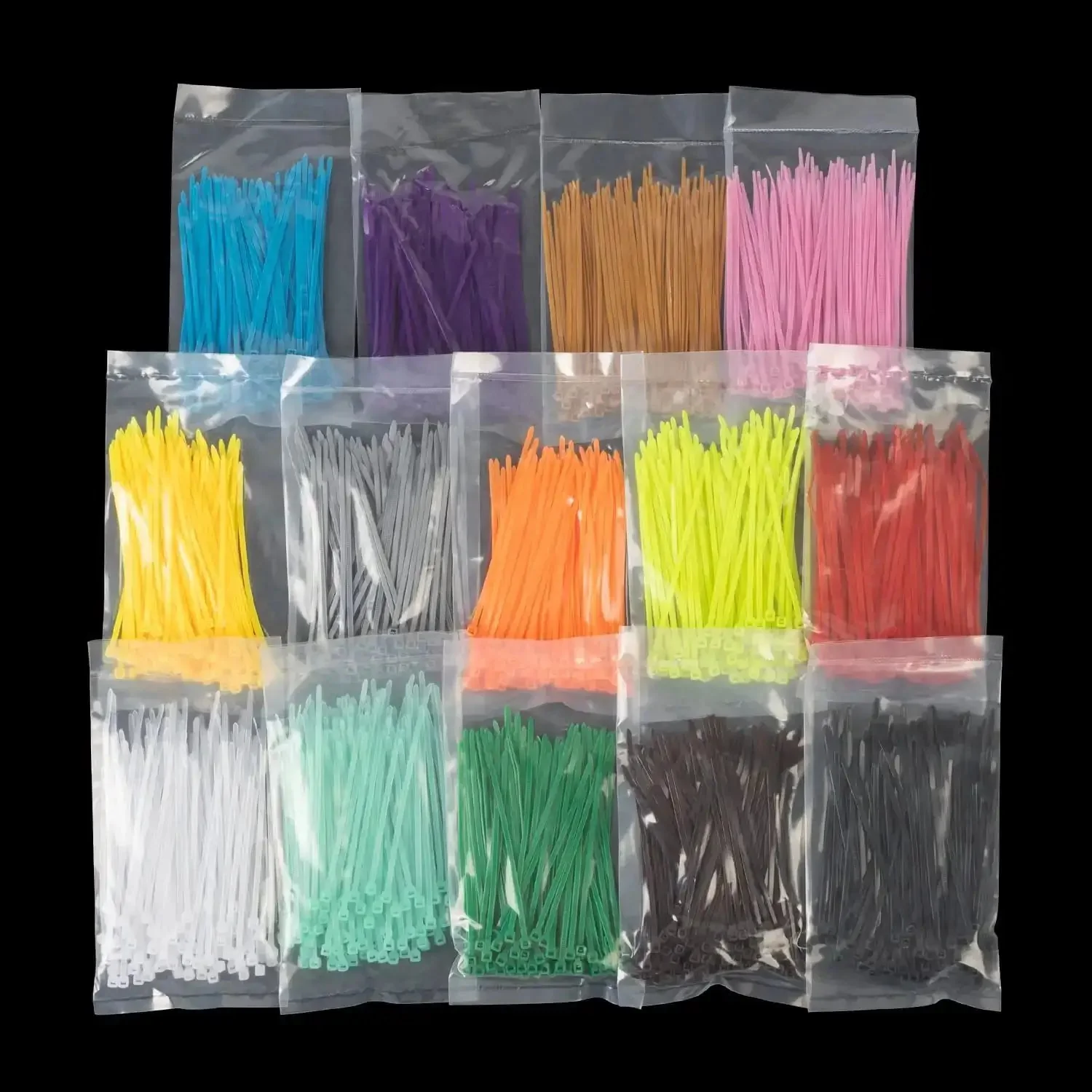Colorful Zip Ties 1400 Pack 4 Inch Multicolor Plastic Wire Ties Assortment For Home Office Garden Garage And Workshop Self Locking Durable Cable Ties Great For Cables And Bundles - Image 6