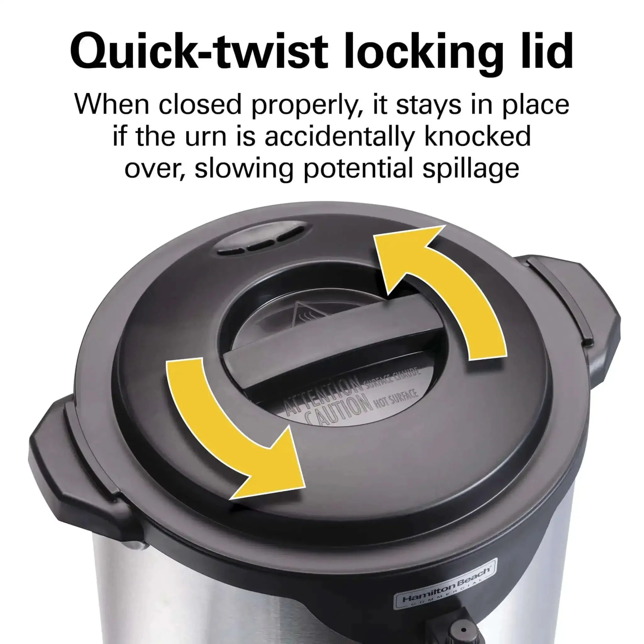 Commercial 40 Cup Stainless Steel Coffee Urn With No Touch Dispensing Double Wall Thermal Carafe 120V NSF Certified Fast One Cup Per Minute Brew For Busy Offices And Break Rooms Ready To Roll - Image 3