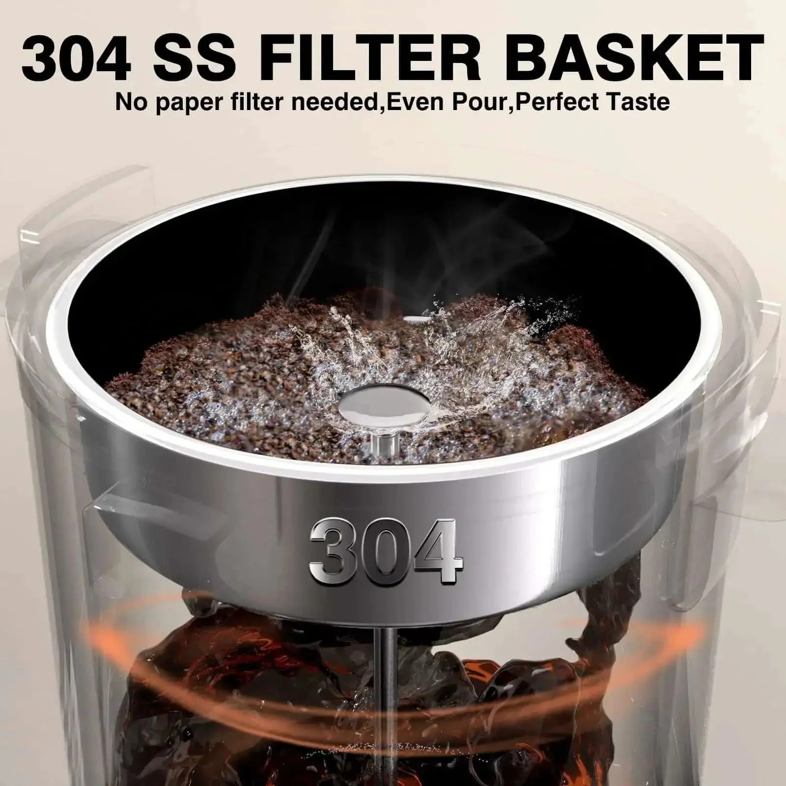 Commercial Coffee Urn 110-Cup 16L Fast Brew Stainless Steel Hot Beverage Dispenser With Temperature Display And Thermometer Electric Hot Water Urn For Weddings Parties Catering Events Easy Cleaning Double Wall - Image 5