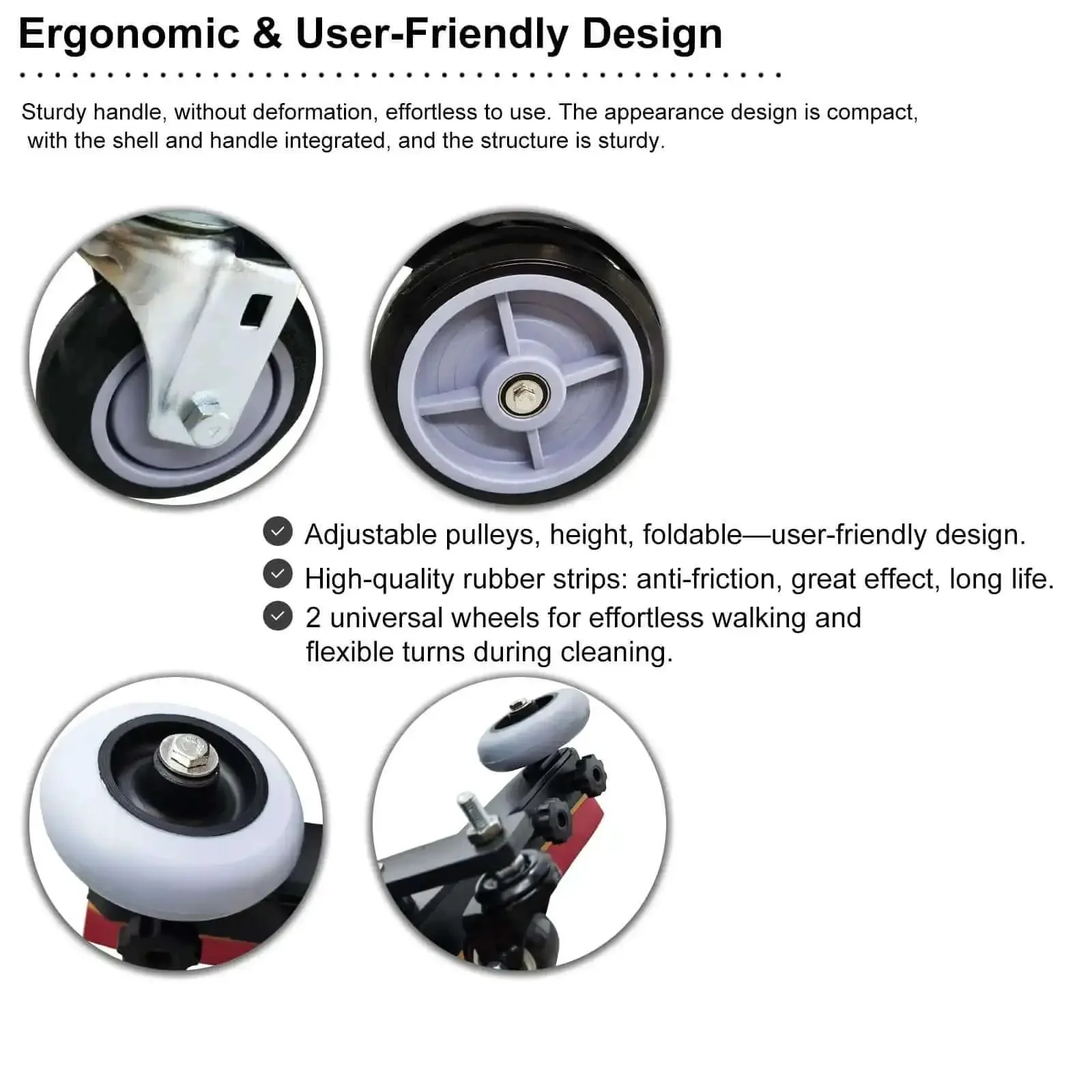 Commercial Floor Scrubber With 20 Inch Cleaning Path Dual Tank System 50L Fresh Water 40L Waste Water Boss Level Auto Industrial Mopping Machine 110V High Speed Clean Up To 18000 Sq Ft Per Hour Includes Brushes And Squeegee Versatile On All Floors - Image 5