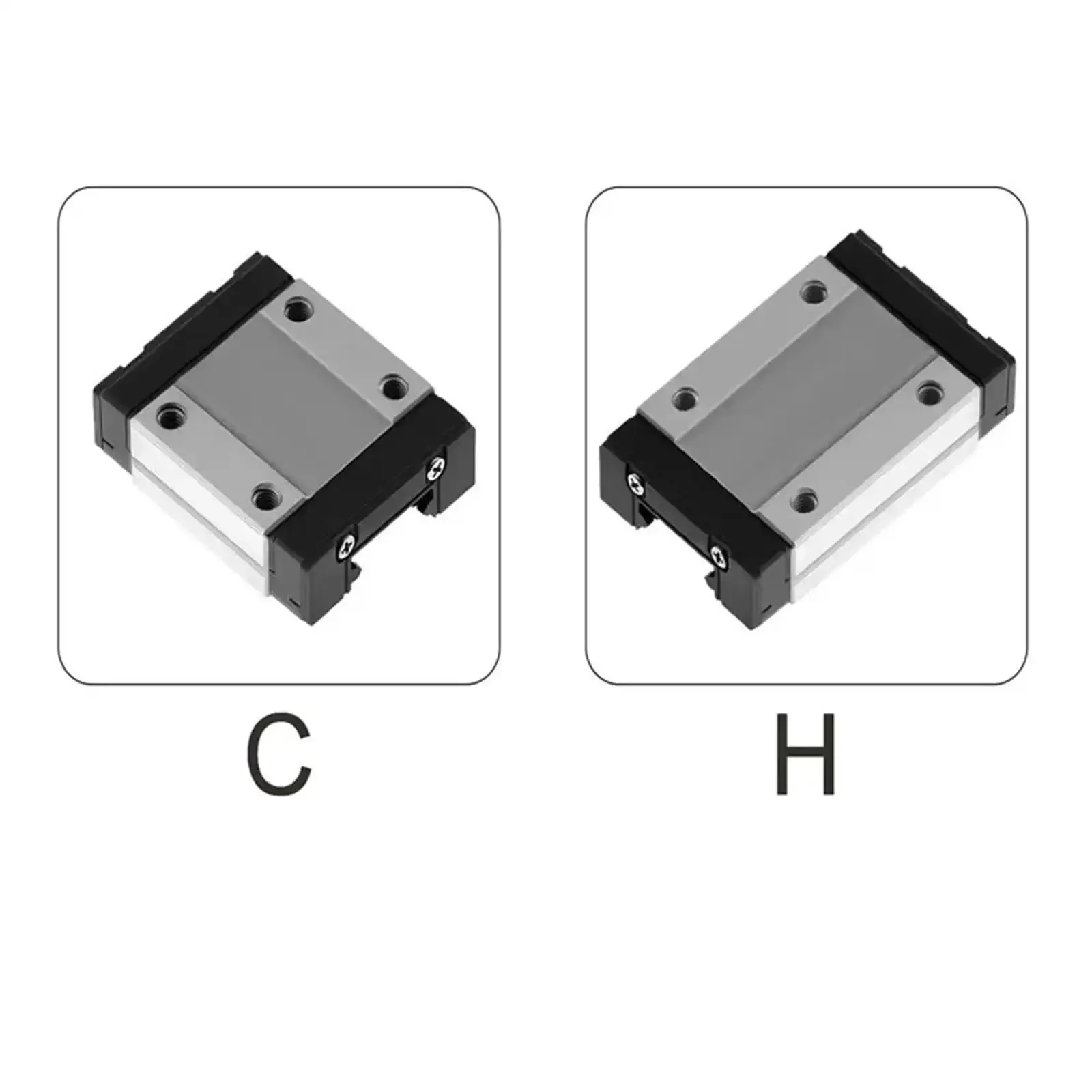 Compact 100mm To 500mm Linear Rail Slide With Black Carriage High Precision Guide 1 Piece H350mm Length Built For Go To DIY Projects And Small Machinery Motion - Image 4
