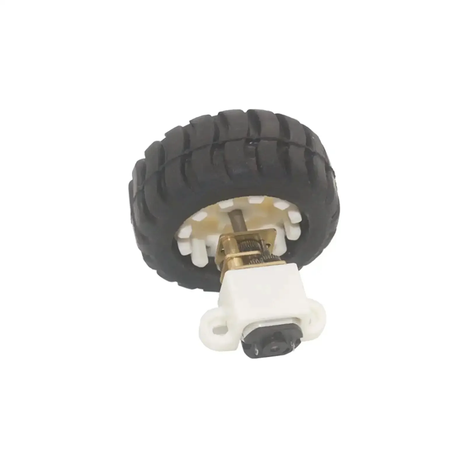 Compact 12V DC Electric Motor Kit For DIY Toy Bots With Plastic Wheel Kit And Fixed Frame Nut Low Noise High Torque Tiny Motor Wide RPM Range From 30 To 6000 RPM Durable Metal Construction For Long Life - Image 4