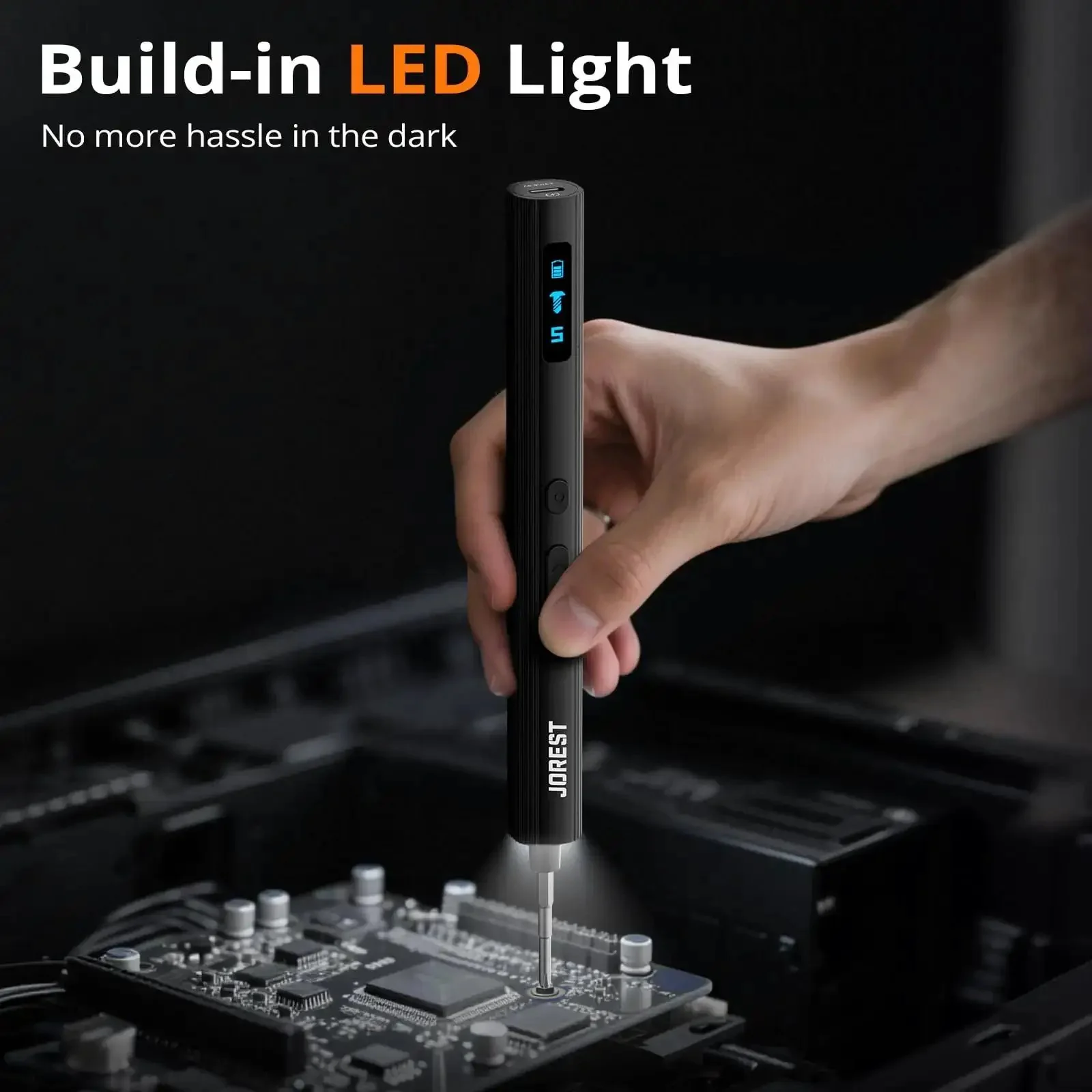 Compact 155 In 1 Mini Electric Screwdriver Cordless Set With 5 Adjustable Torque Levels Up To 0.75Nm Magnetic Repair Tool Kit For iPhone, PC, Laptop, PS4, PS5, Xbox And Smart Watches A Dope Gift For Men And All The Tech Heads - Image 4