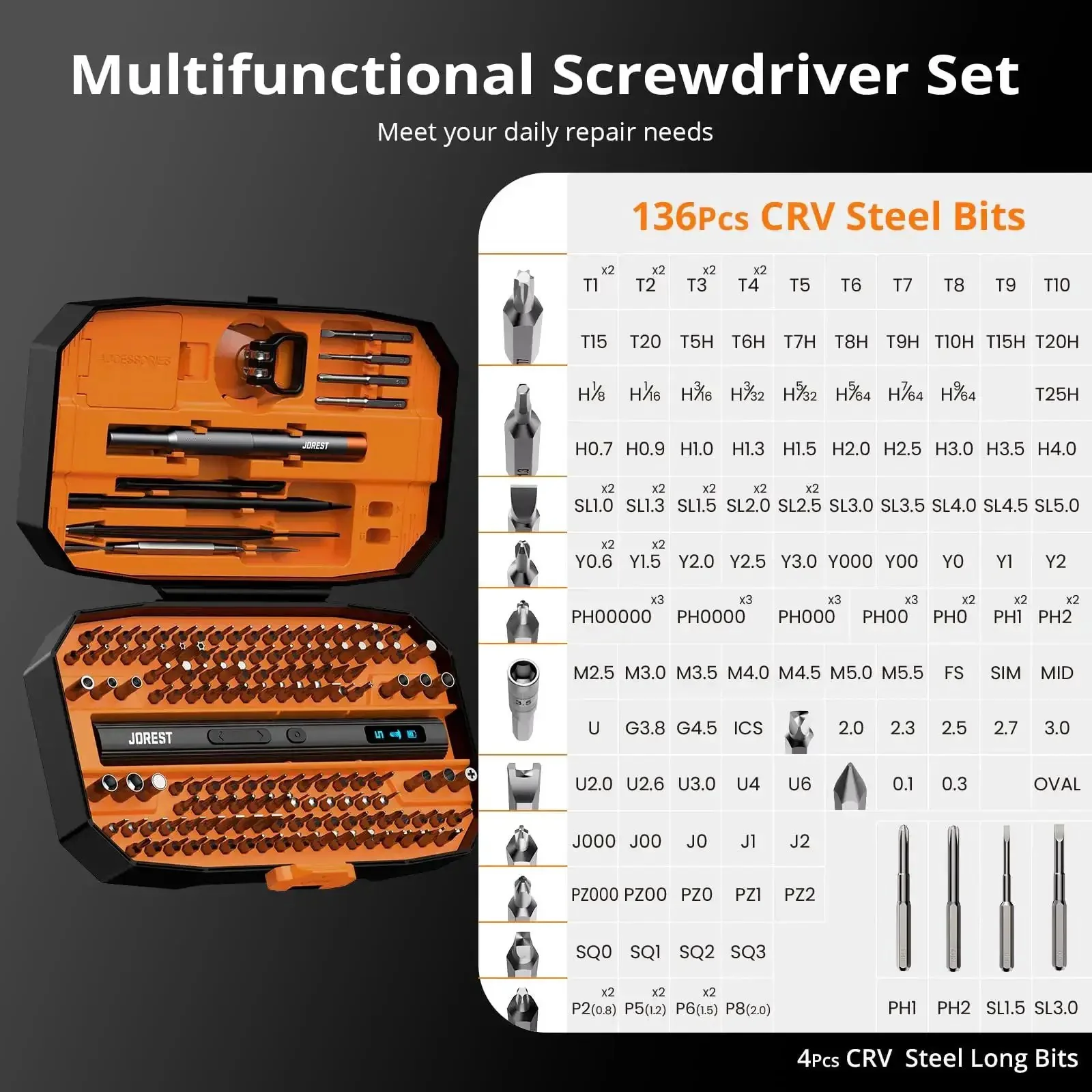 Compact 155 In 1 Mini Electric Screwdriver Cordless Set With 5 Adjustable Torque Levels Up To 0.75Nm Magnetic Repair Tool Kit For iPhone, PC, Laptop, PS4, PS5, Xbox And Smart Watches A Dope Gift For Men And All The Tech Heads - Image 6