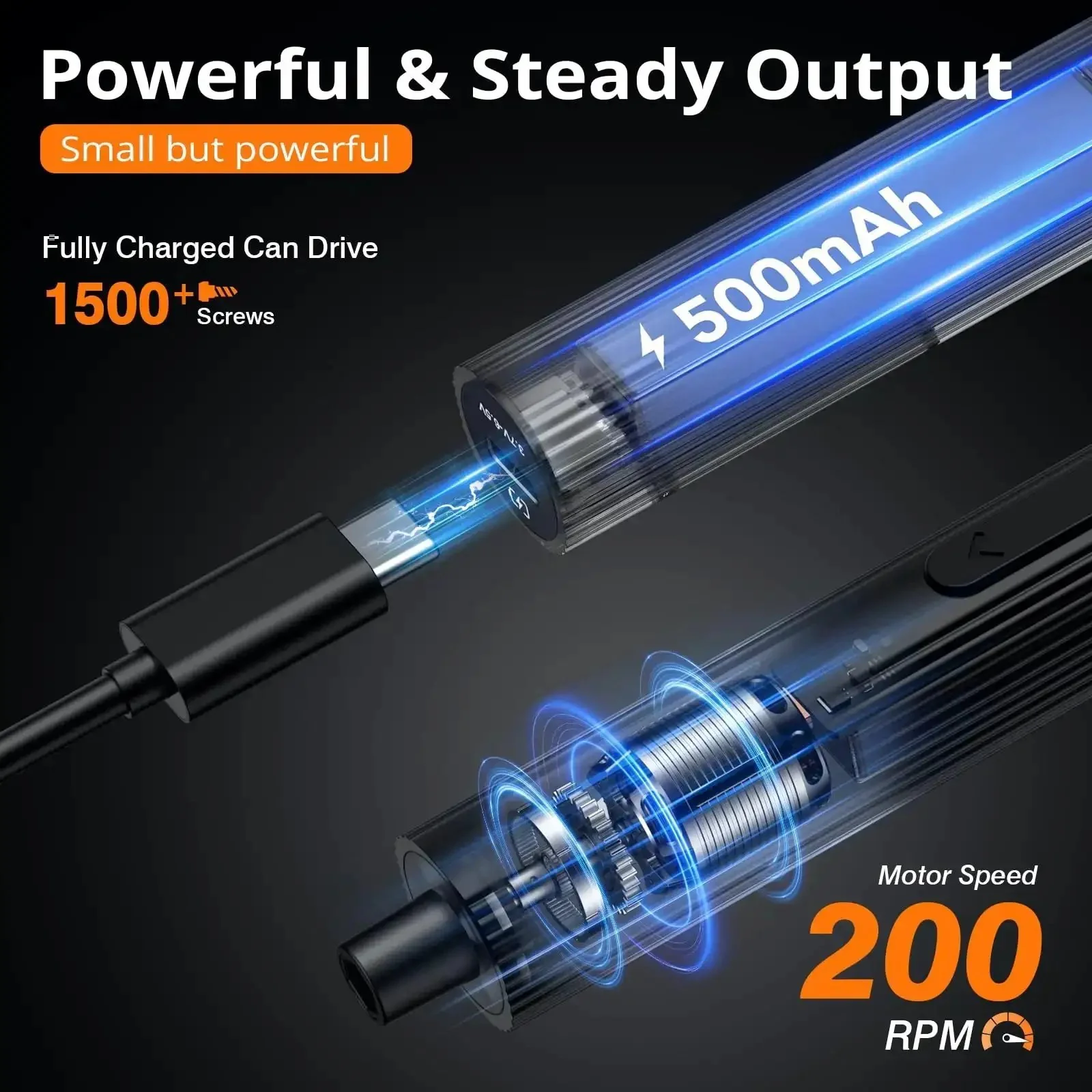 Compact 155 In 1 Mini Electric Screwdriver Cordless Set With 5 Adjustable Torque Levels Up To 0.75Nm Magnetic Repair Tool Kit For iPhone, PC, Laptop, PS4, PS5, Xbox And Smart Watches A Dope Gift For Men And All The Tech Heads - Image 7