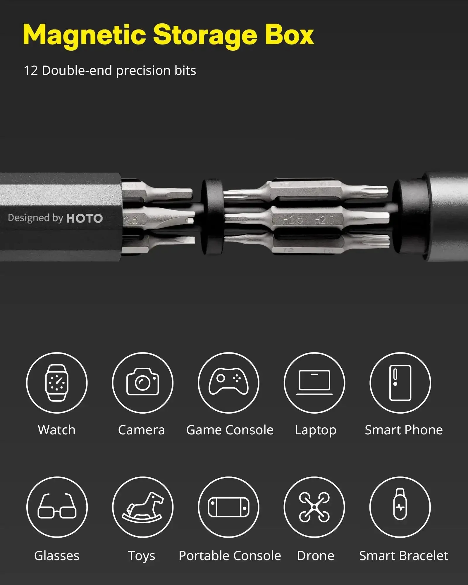 Compact 24 In 1 Mini Screwdriver Set With Magnetic Torx Bits Eyeglass Repair Kit And EDC Pen Screwdriver For Electronics Watches Phones Laptops Cameras And Gadgets A Handy Travel Companion For Everyday Carry Ready Repairs - Image 7