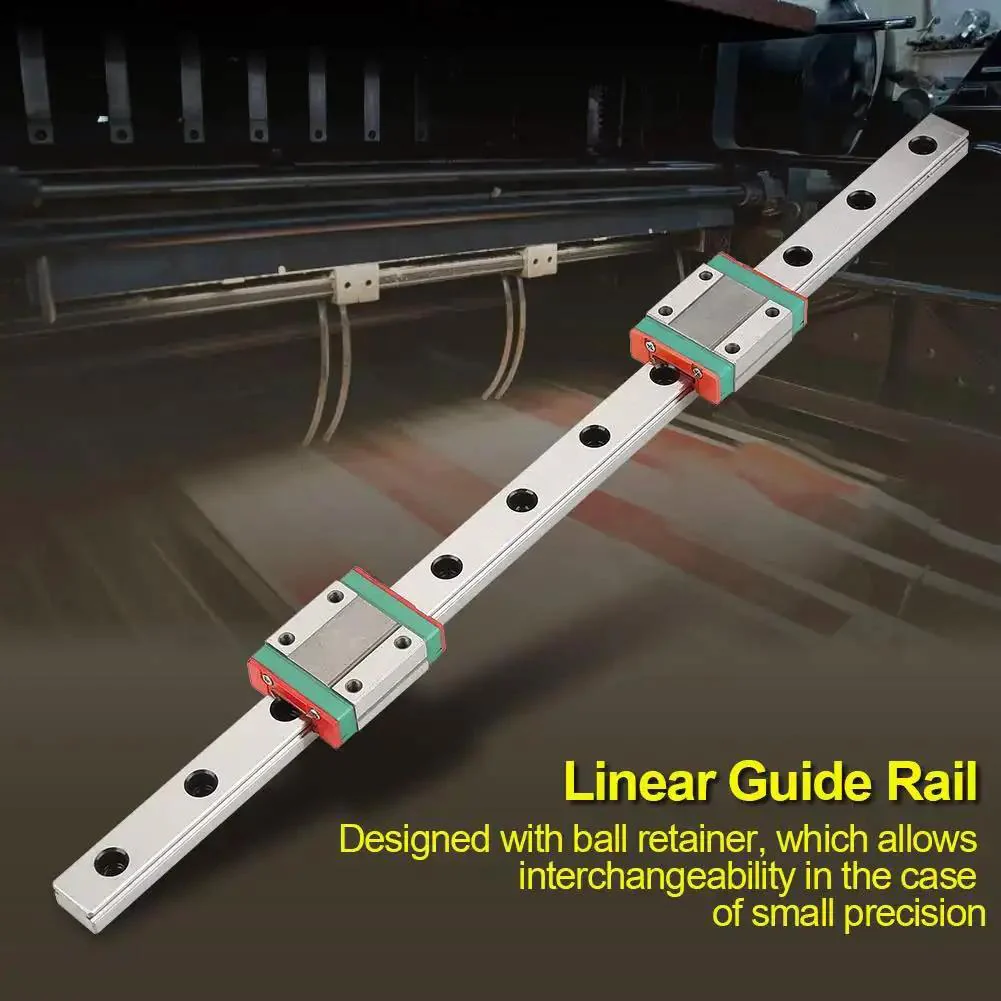 Compact 300mm Mini Linear Rail Guide With Two MGN12B Slide Blocks For Precise 3D Printers And CNC Machines Includes Side Lubrication Inlet Lightweight Construction Ideal For Small Equipment And Precision Automation - Image 3
