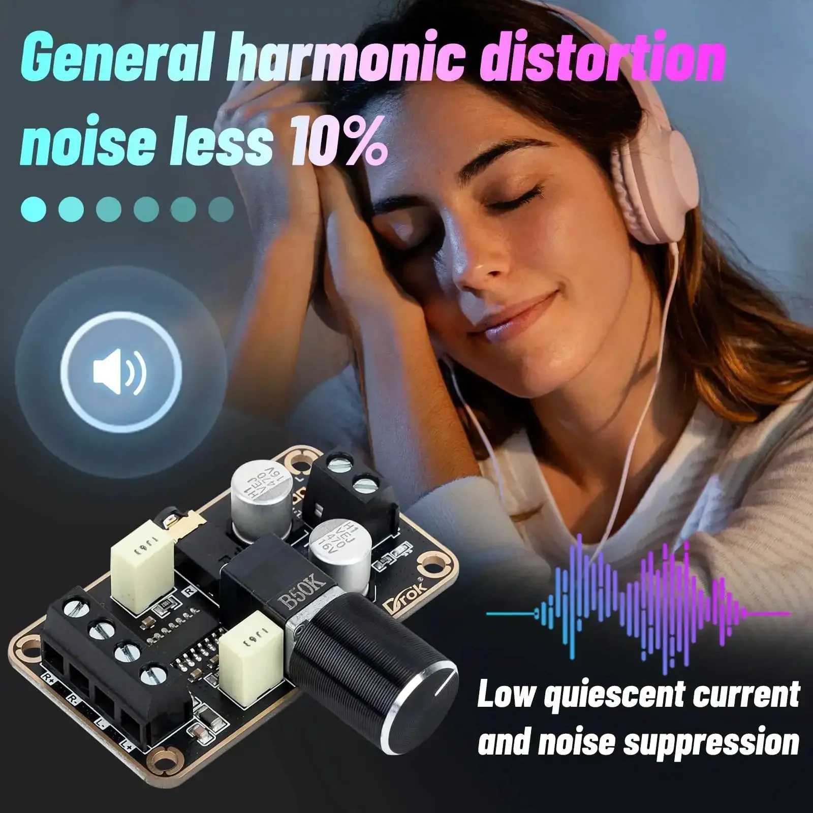 Compact 5W Per Channel 5W Plus 5W PAM8406 Stereo Audio Amplifier Board For 5V Supply Class D Dual Channel Power Amp Module For DIY Speaker System And Home Audio Projects Plug And Play And Clean Sound Quality - Image 6
