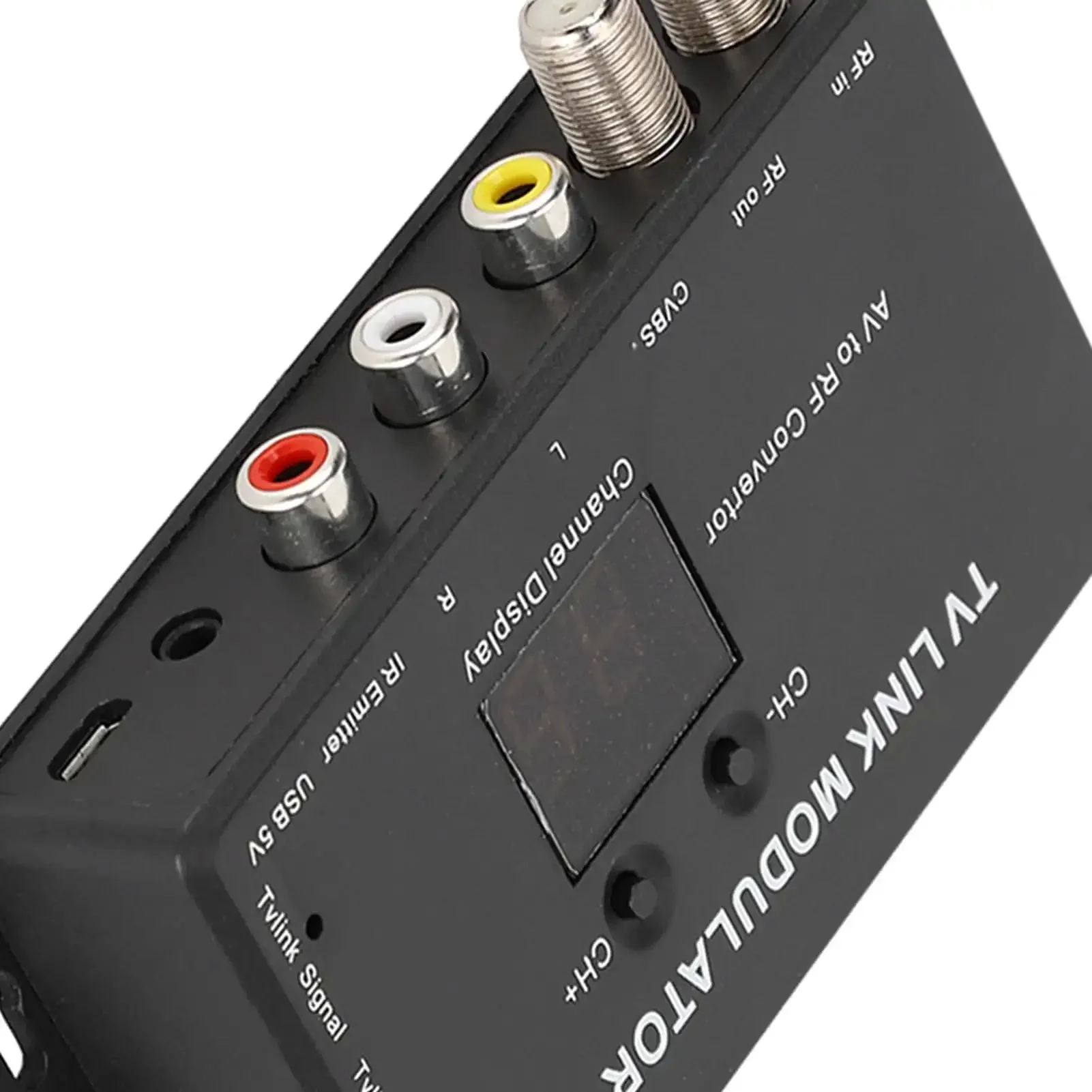 Compact A V To RF Modulator With Adjustable Audio Level And Optional Channel PAL Compatible Ideal For Local CATV Systems Works With Set Top Boxes And Other A V Sources Great For Home Theater And DIY Cable Setups - Image 3