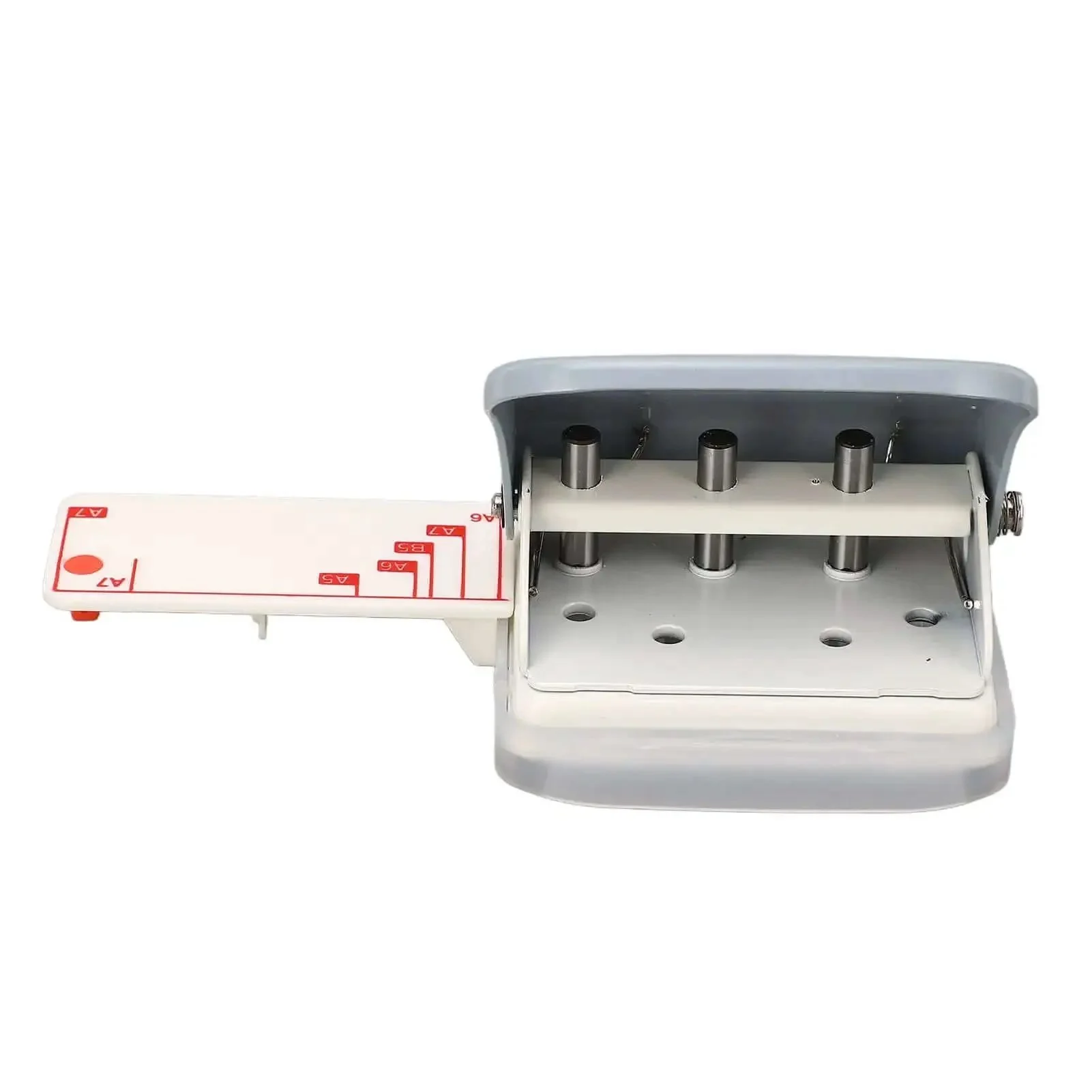 Compact All Metal 3 Hole Paper Punch For A4 A5 A6 A7 Papers 5 Sheet Capacity 5.5 mm Hole Diameter And 19 mm Spacing Handy Portable Office Puncher For Quick Clean Hole Punching - Image 3