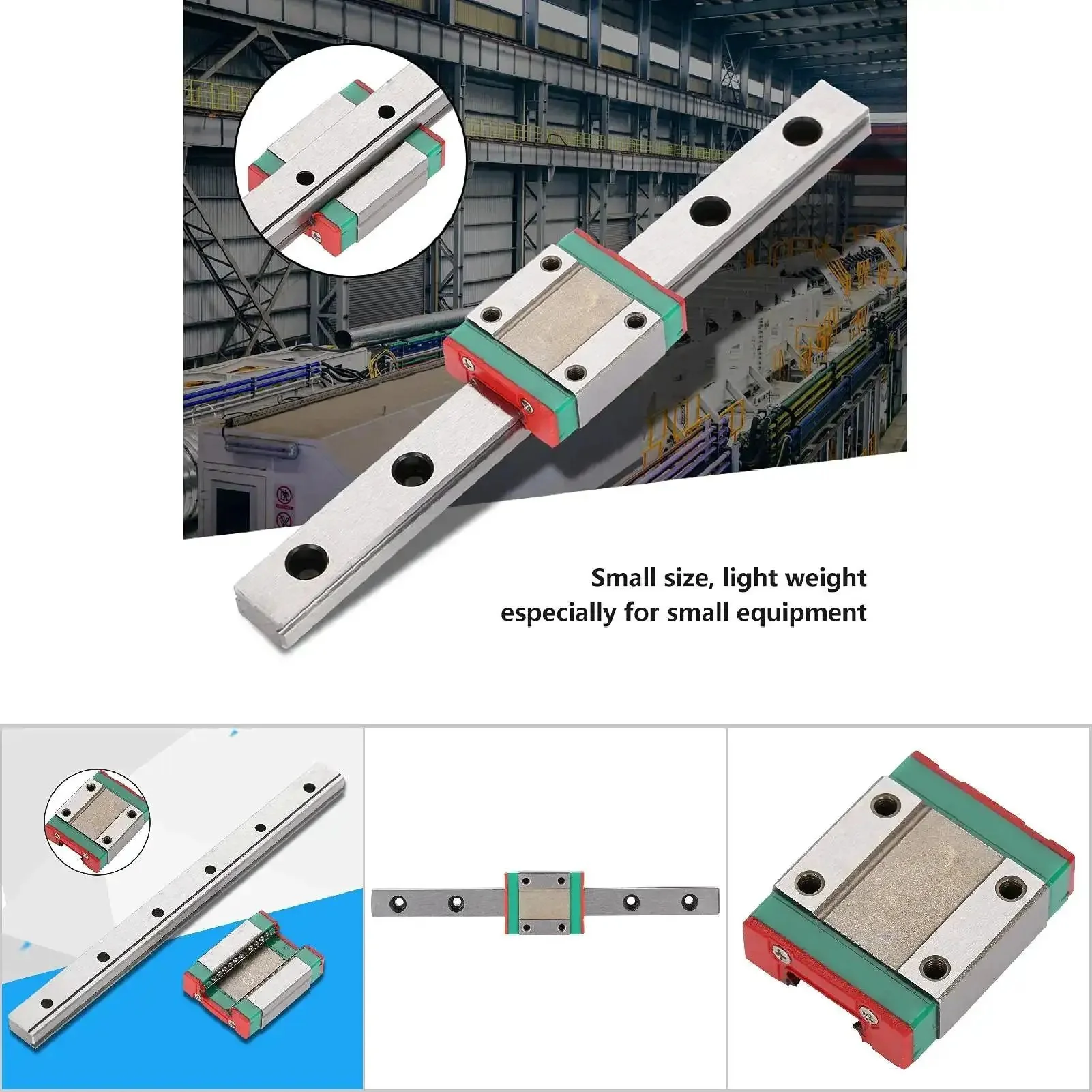 Compact And Handy 12mm Linear Rail With 4 Point Ball Retainer And Lubrication System For Precise Motion In Small Equipment And Measuring Devices 150mm Length For Automatic Equipment And Measuring Applications - Image 9