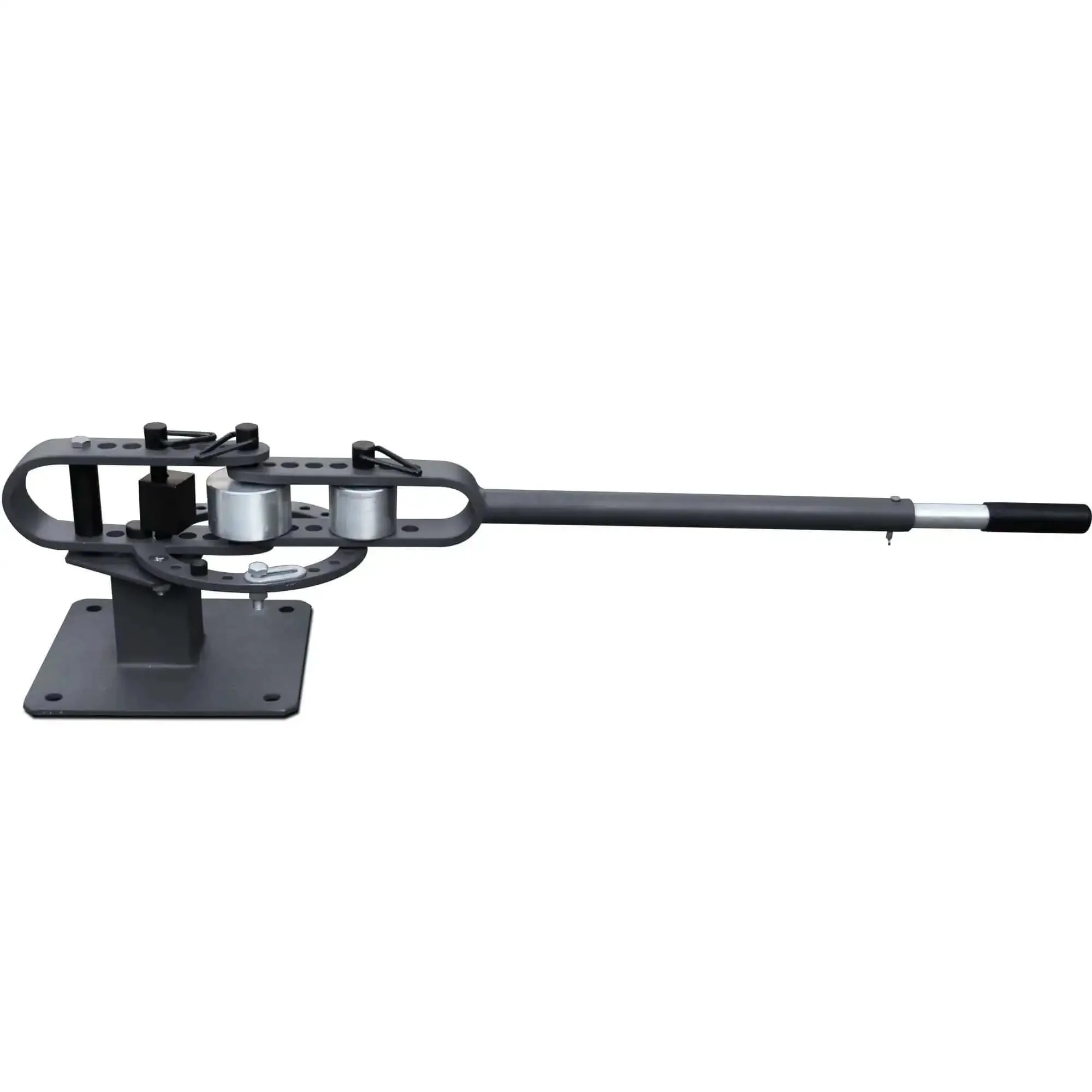 Compact Bench Top Metal Bender With 7 Dies, Manual Flat Bar Bender, Pro Grade Heavy Duty Machine, Handles 5/16 In Stainless And 1/4 X 2 In Mild Steel, 200 Degree Bends With 44 Inch Telescoping Handle, YP-9 - Image 3