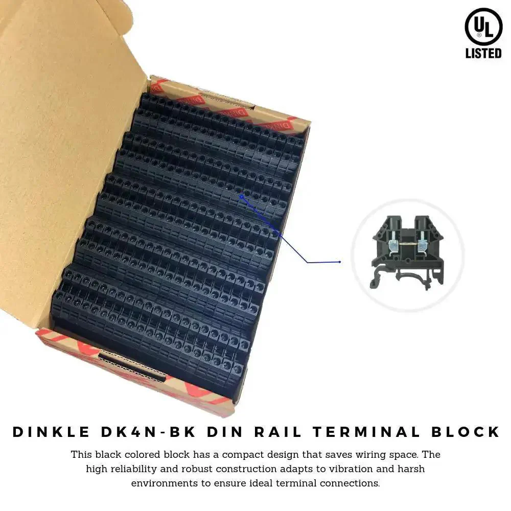 Compact DIN Rail Terminal Block Screw Type UL 600V 30A 10-22AWG, Pack of 100, Built Tough, Vibration-Resistant Electrical Connection Block for Industrial Panels and Control Systems - Image 6