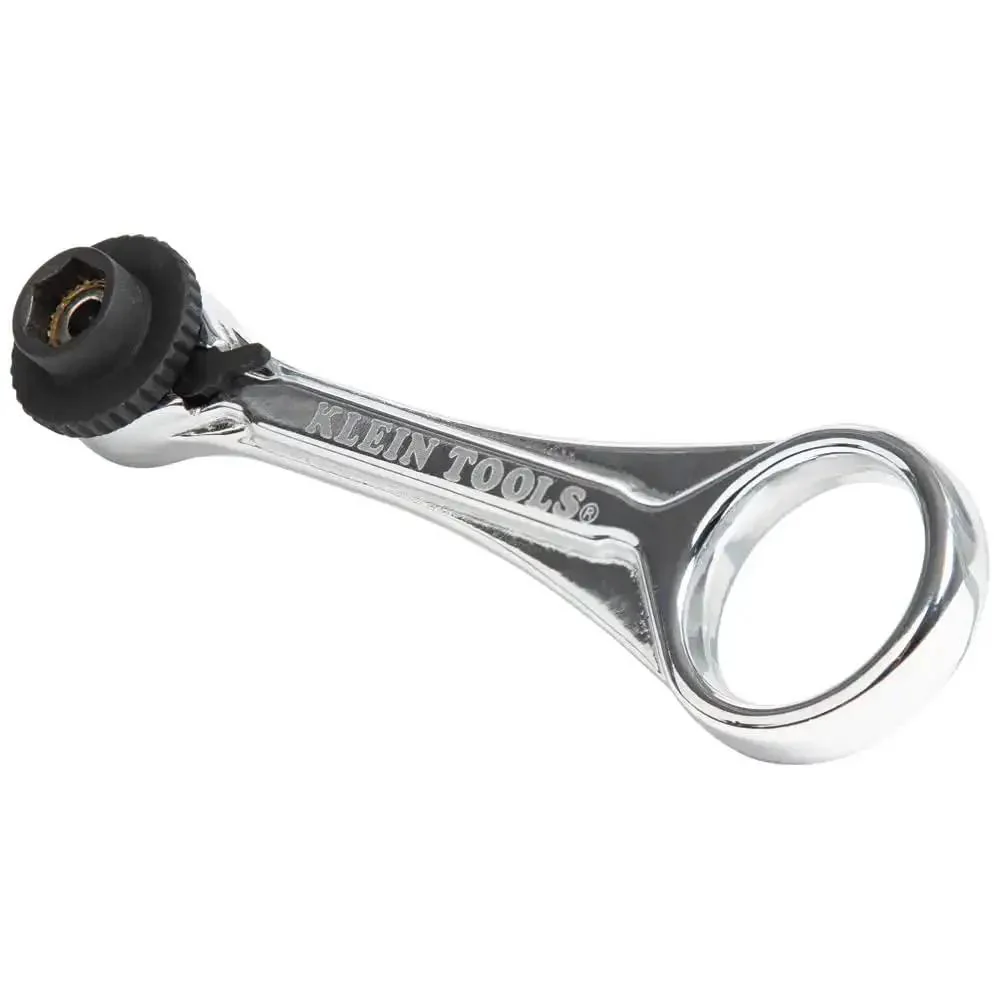 Compact Five Piece Mini Ratchet Set For Tight Spots With Phillips And Slotted Bits One Quarter And Five Sixteenths Inch Nut Drivers Quarter Inch Adapter Four Drive Bits Dual Drive Head And Socket Adapter - Image 5