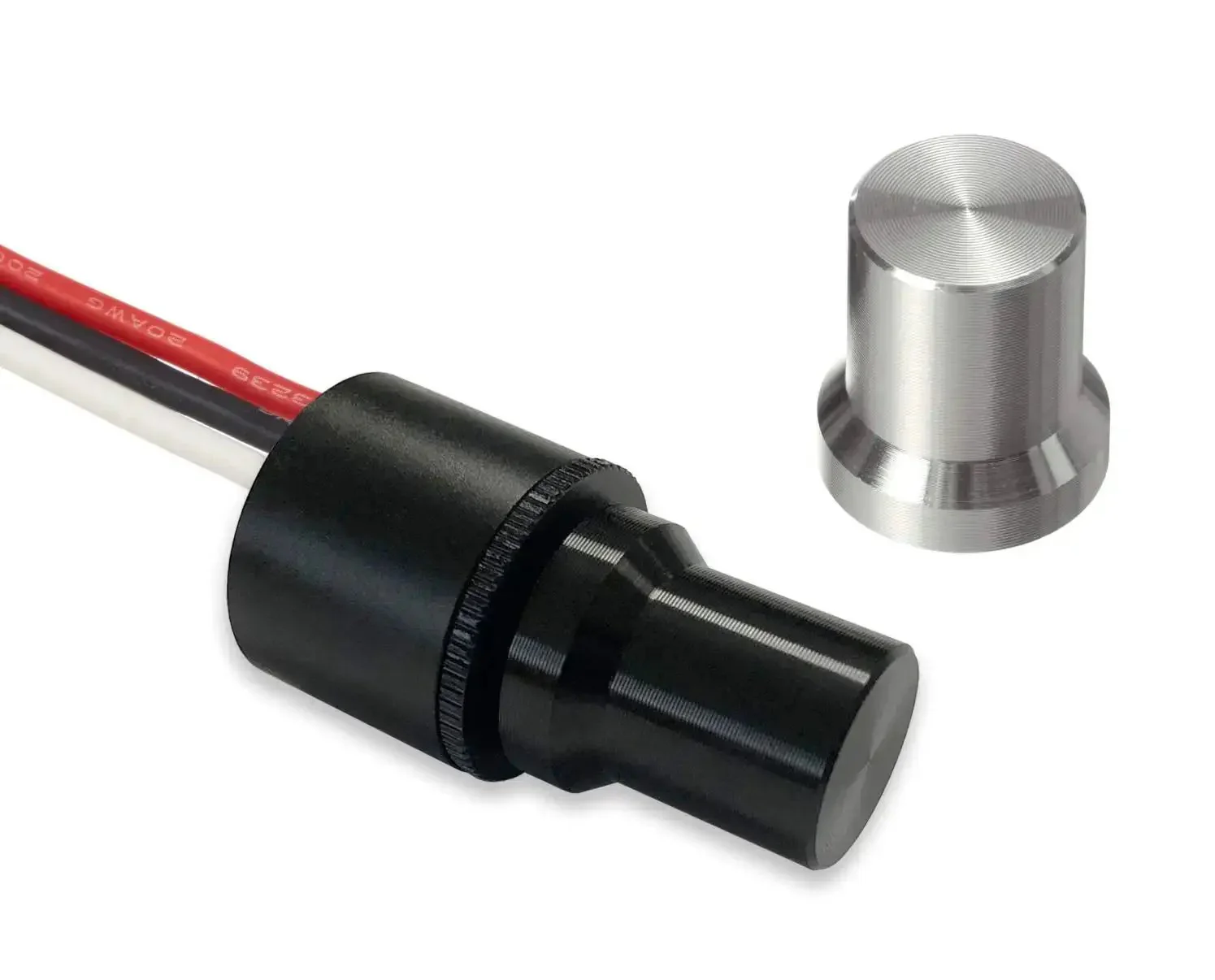 Compact LED Dimmer Knob With Rotary Control For 12-24V LEDs, Waterproof PWM Dimming Up To 4.8A At 12V Or 2.4A At 24V, Built For Cars, Boats, And Low-Voltage Under-Cabinet Lighting