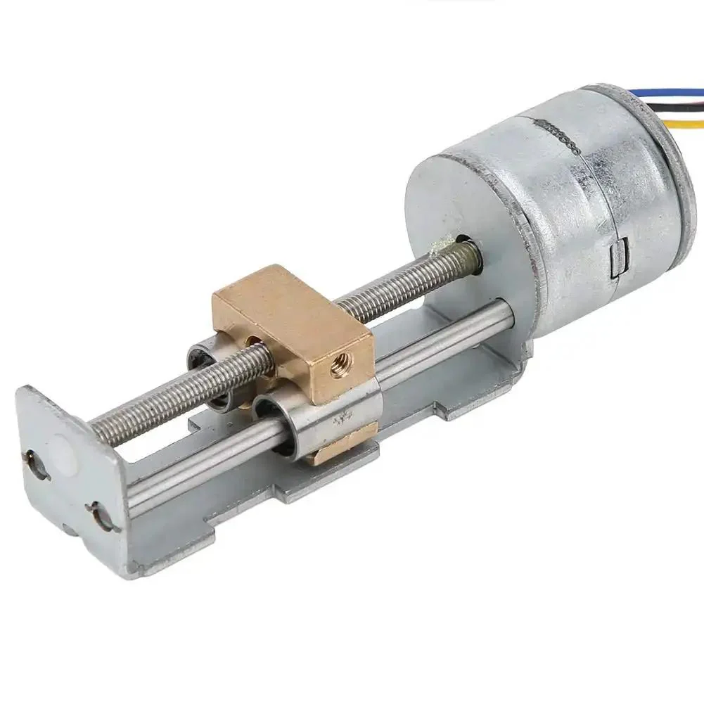 Compact Linear Stage Actuator With Slide Rail And Lead Screw For Precision Measuring Devices, 3D Printers And Robotics, Stepper Motor With Planetary Reducer, All Metal Build, Durable, Smooth Travel - Image 2