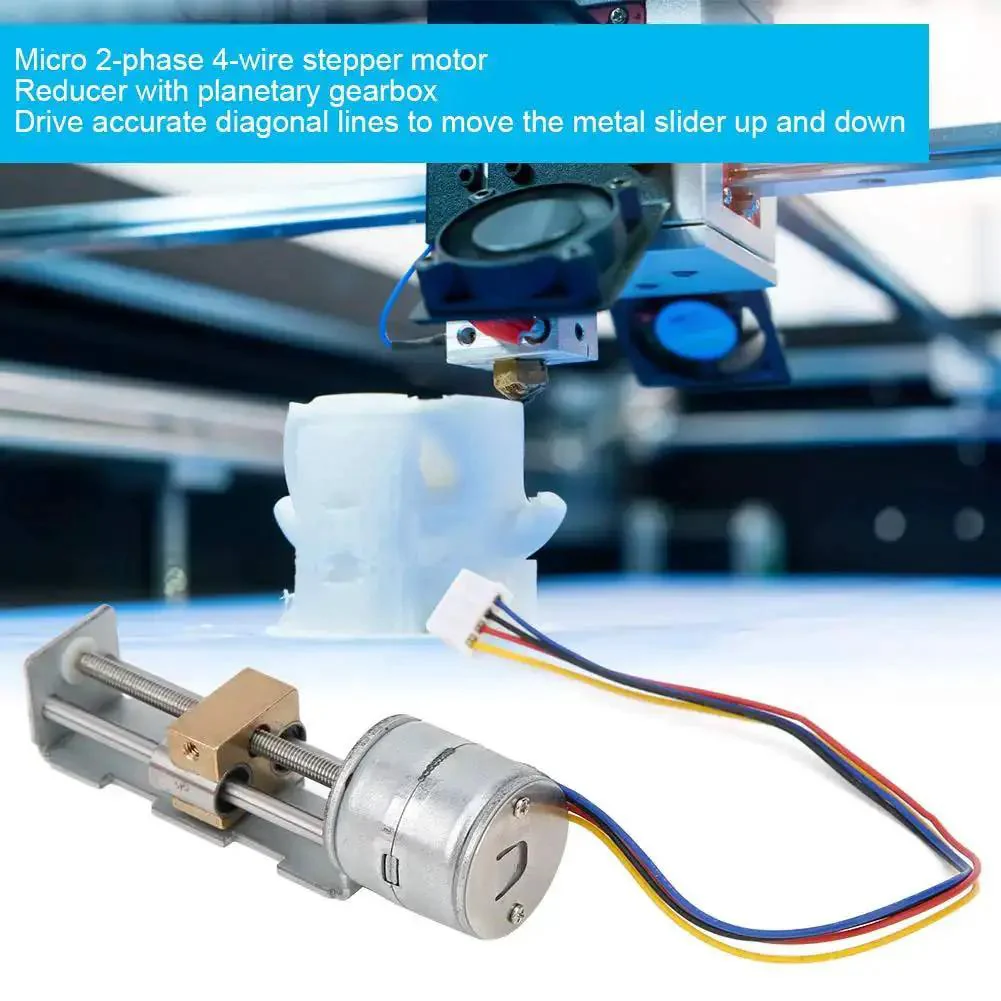 Compact Linear Stage Actuator With Slide Rail And Lead Screw For Precision Measuring Devices, 3D Printers And Robotics, Stepper Motor With Planetary Reducer, All Metal Build, Durable, Smooth Travel - Image 8