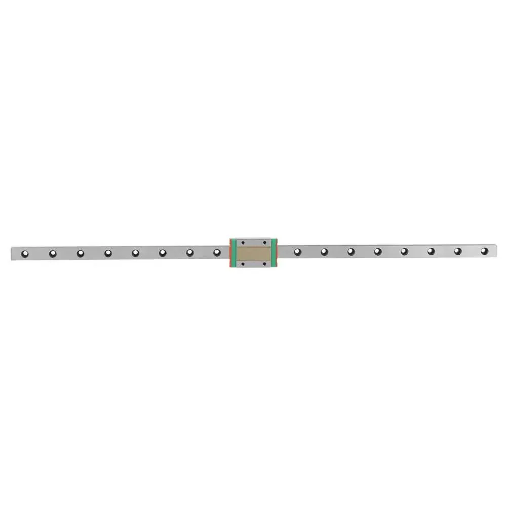 Compact MGN12H Miniature Linear Guide Rails 1pc Set, 450mm Long 12mm Wide With Sliding Block, 4 Point Contact for All Direction Load, Ball Cage for Easy Interchange, Slick for Small Appliances and DIY Projects - Image 2