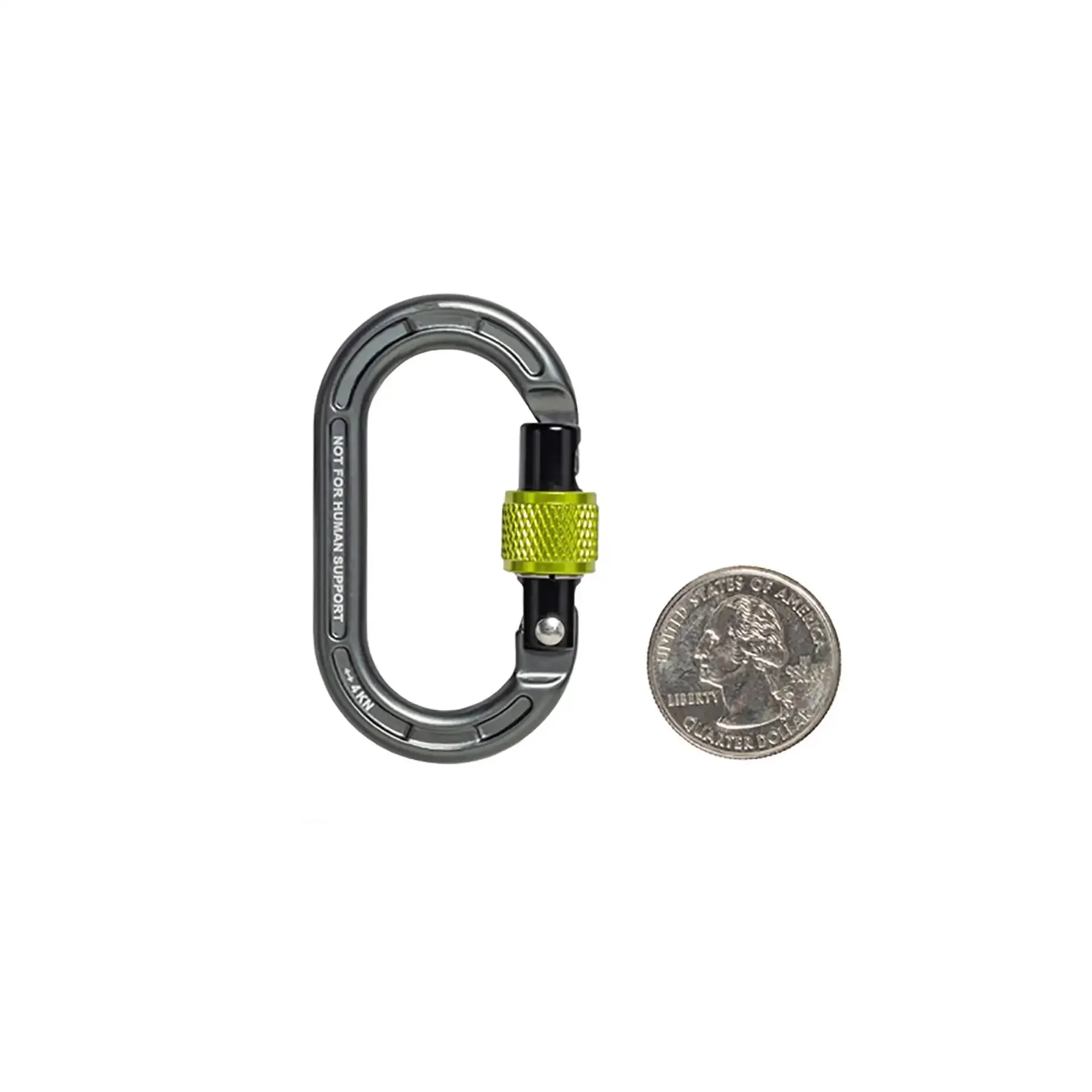 Compact Micro Carabiner With Screw Lock Gate For Arborists And SRS Climbing, Ultralight 7075 Aluminum, 0.4 Inch Gate Opening, 2.3 Inch Length, 900 Lb Tensile Strength, Lightweight 0.49 Oz - Image 3