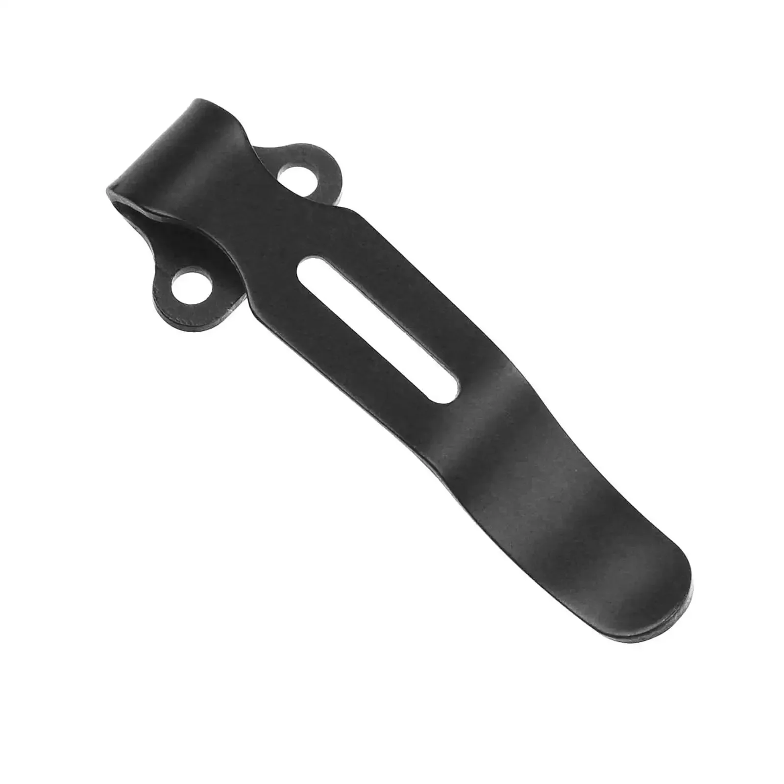 Compact Mini Deep Carry Pocket Clip In Stainless Steel Black 1.64 Inch Includes 2 Clip Screws Ultra Durable EDC Knife Clip For Everyday Carry Fits Most Knives Including Bugout 535 And Similar Models - Image 3