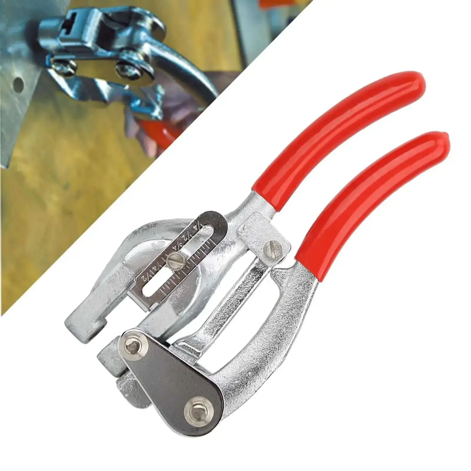 Compact Power Punch Kit With Stainless Steel Hole Punch Pliers And 16 Piece Tool Set, Stepless Depth Adjustment From 6 To 41mm For Sheet Metal And Ceiling Drilling, Gives Clean 2 To 7mm Holes - Image 8