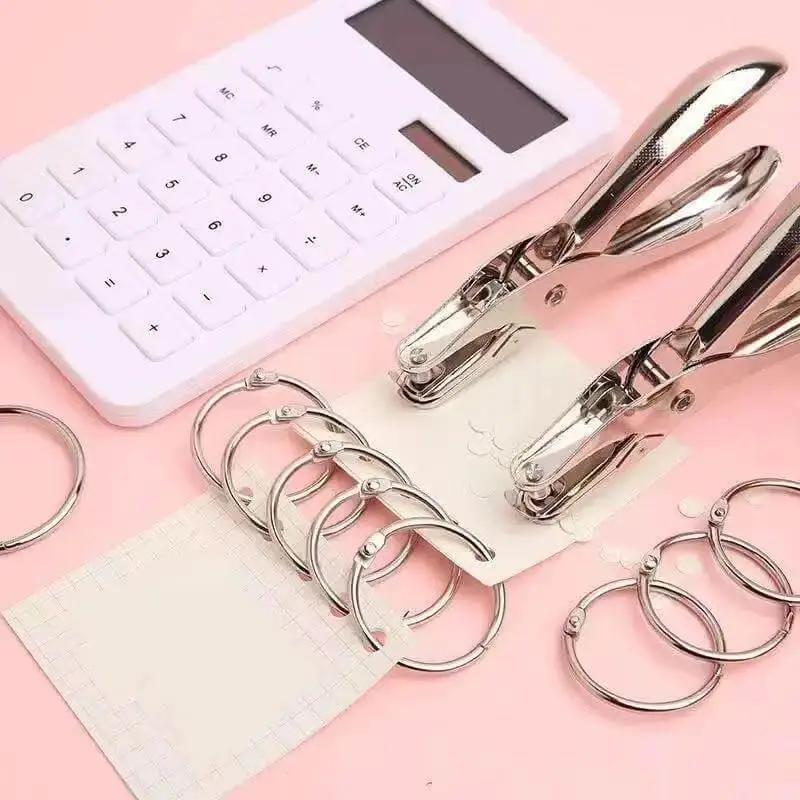 Compact Single Hole Punch Metal Circle Punch For Scrapbooking And Office Use 6mm Hole Puncher Portable Handy Craft Tool For School Home Easy Clean Mess Contained Perfect For Card Making And Paper Craft Projects - Image 3