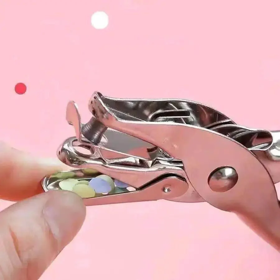 Compact Single Hole Punch Metal Circle Punch For Scrapbooking And Office Use 6mm Hole Puncher Portable Handy Craft Tool For School Home Easy Clean Mess Contained Perfect For Card Making And Paper Craft Projects - Image 4
