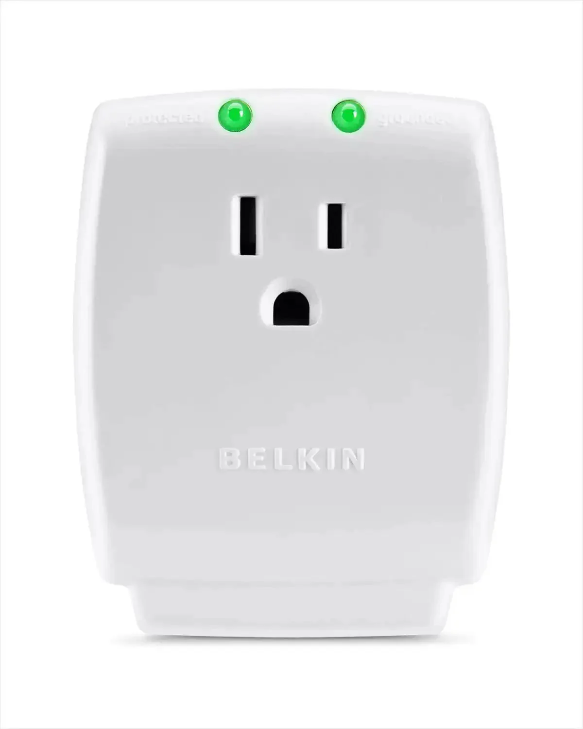 Compact Single Outlet Surge Protector Wall Tap With Grounded Outlet And Protected Light Indicators, Ideal For Office And Travel To Safeguard Your Phone, Tablet, And Charging Gear On The Go, 885 Joules