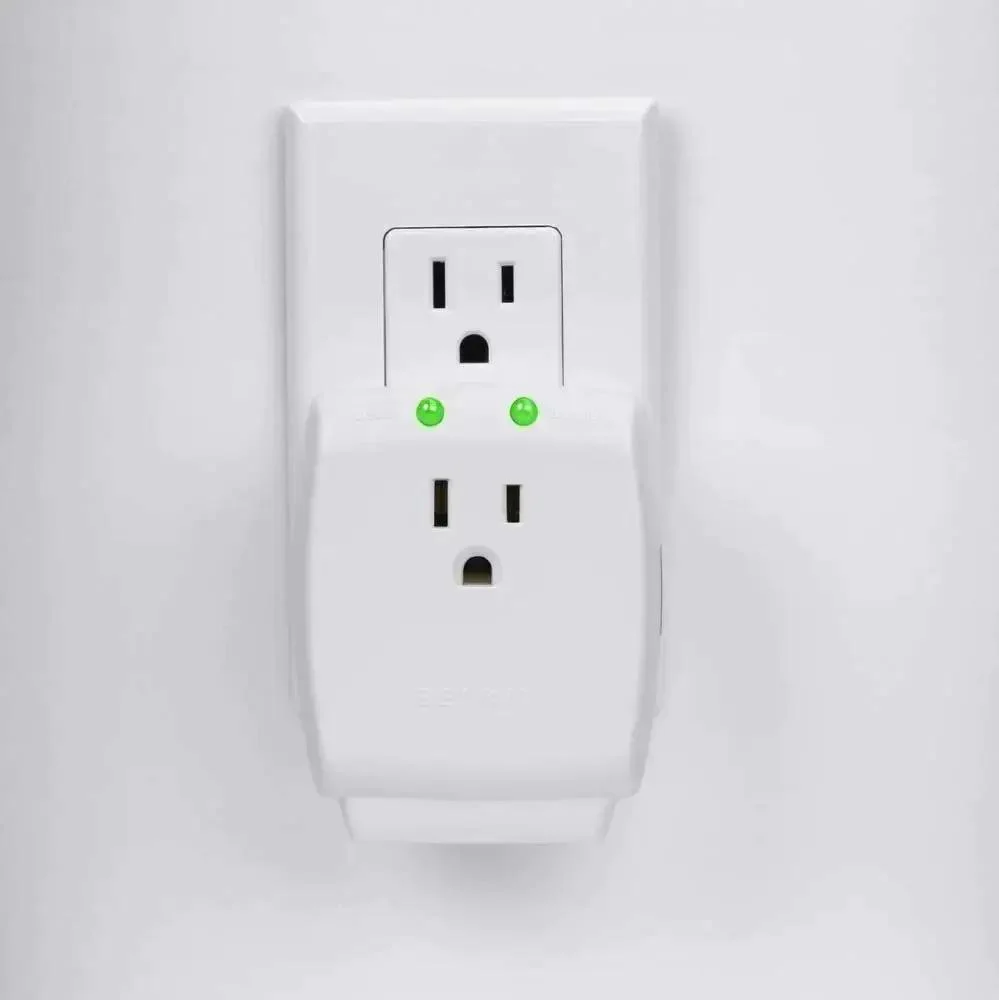 Compact Single Outlet Surge Protector Wall Tap With Grounded Outlet And Protected Light Indicators, Ideal For Office And Travel To Safeguard Your Phone, Tablet, And Charging Gear On The Go, 885 Joules - Image 3