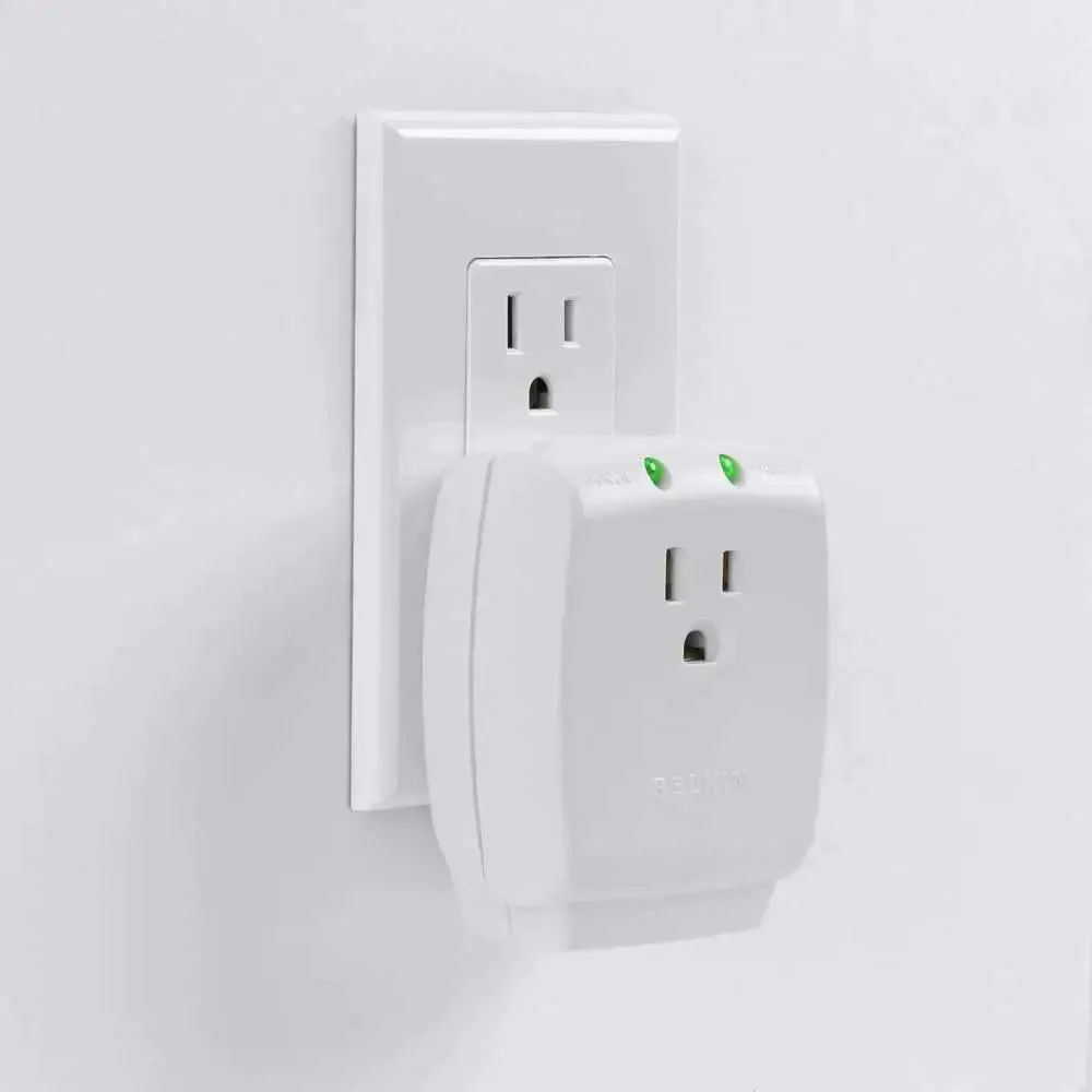 Compact Single Outlet Surge Protector Wall Tap With Grounded Outlet And Protected Light Indicators, Ideal For Office And Travel To Safeguard Your Phone, Tablet, And Charging Gear On The Go, 885 Joules - Image 4