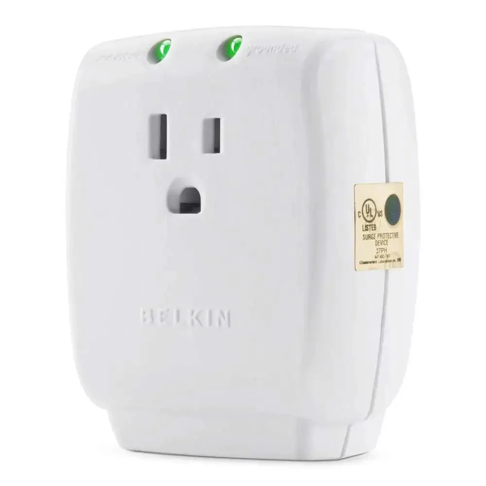 Compact Single Outlet Surge Protector Wall Tap With Grounded Outlet And Protected Light Indicators, Ideal For Office And Travel To Safeguard Your Phone, Tablet, And Charging Gear On The Go, 885 Joules - Image 6