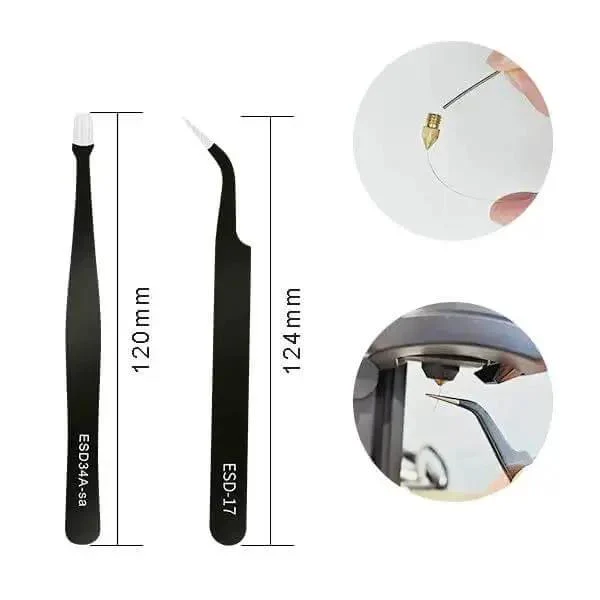 Complete 42Pcs 3D Printer Nozzle Cleaning Tool Kit With 31 Stainless Steel Cleaning Needles 2 Wire Brushes 2 Tweezers 1 Carving Knife With 5 Replacement Blades And A Zipper Tool Bag For Easy On The Go Extruder Maintenance - Image 5