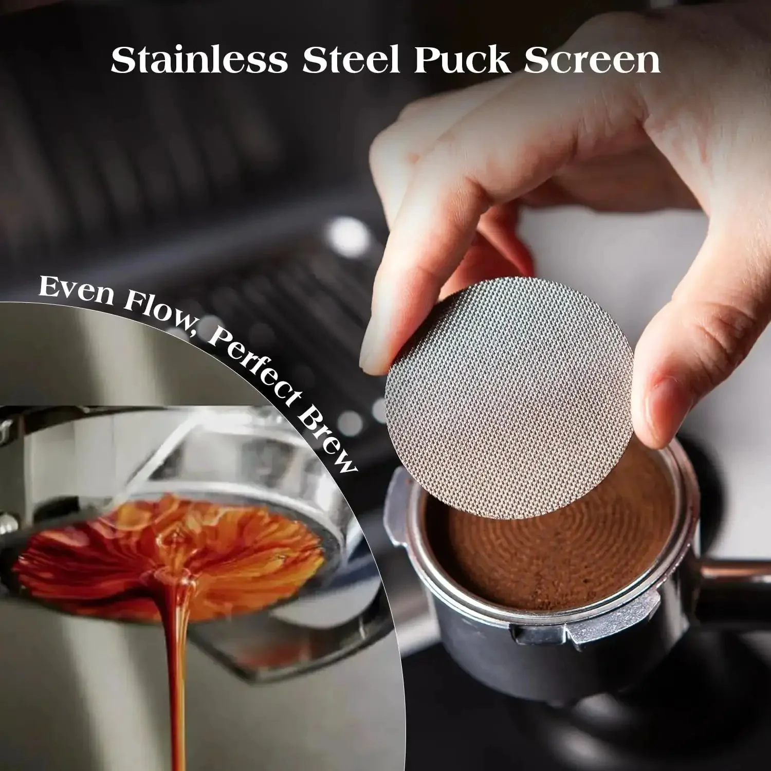 Complete 7 Piece 58mm Espresso Accessory Kit For Home Baristas With Tamper Distributor Puck Screen Dosing Funnel WDT Tool Silicone Mat Air Blower And Espresso Machine Tools Pro Grade Coffee Gear For Perfect Shots - Image 4