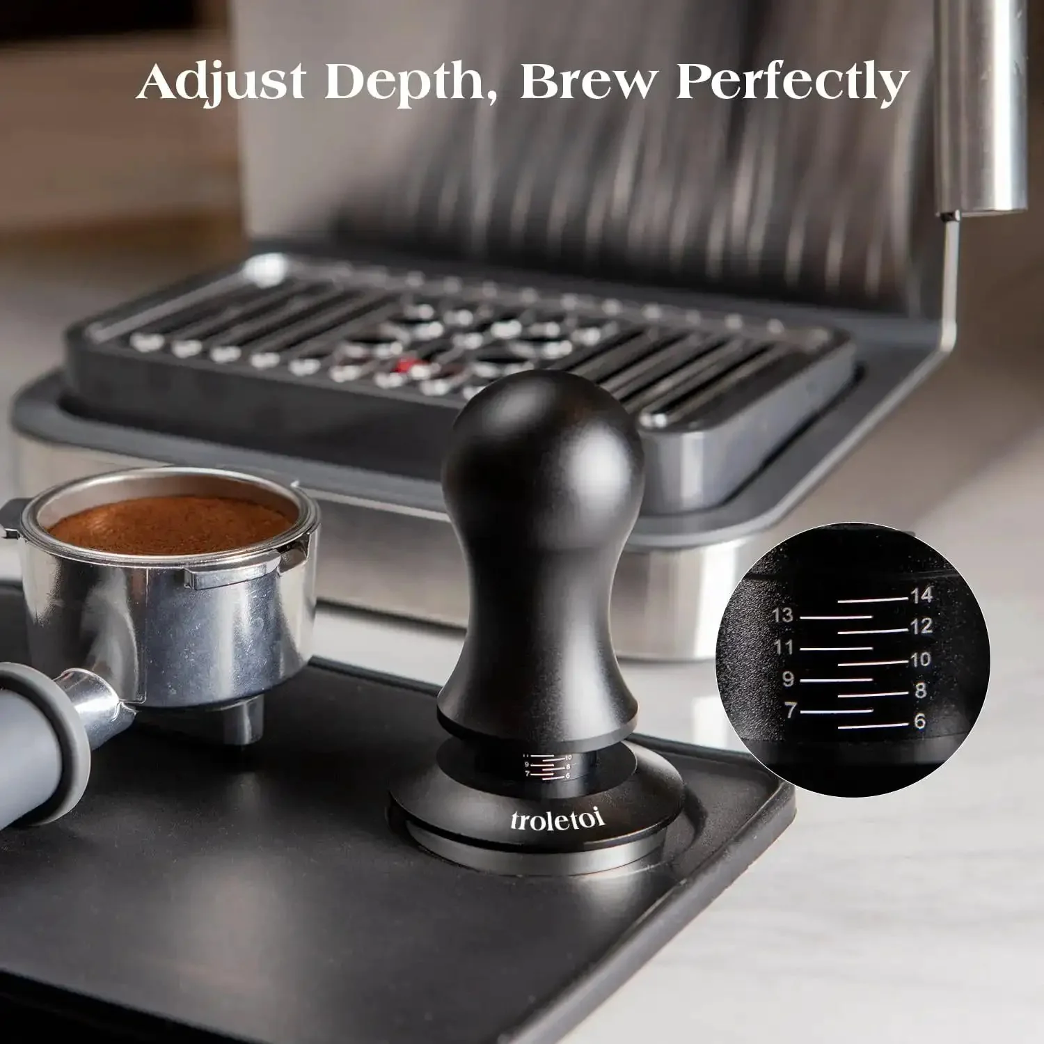 Complete 7 Piece 58mm Espresso Accessory Kit For Home Baristas With Tamper Distributor Puck Screen Dosing Funnel WDT Tool Silicone Mat Air Blower And Espresso Machine Tools Pro Grade Coffee Gear For Perfect Shots - Image 5