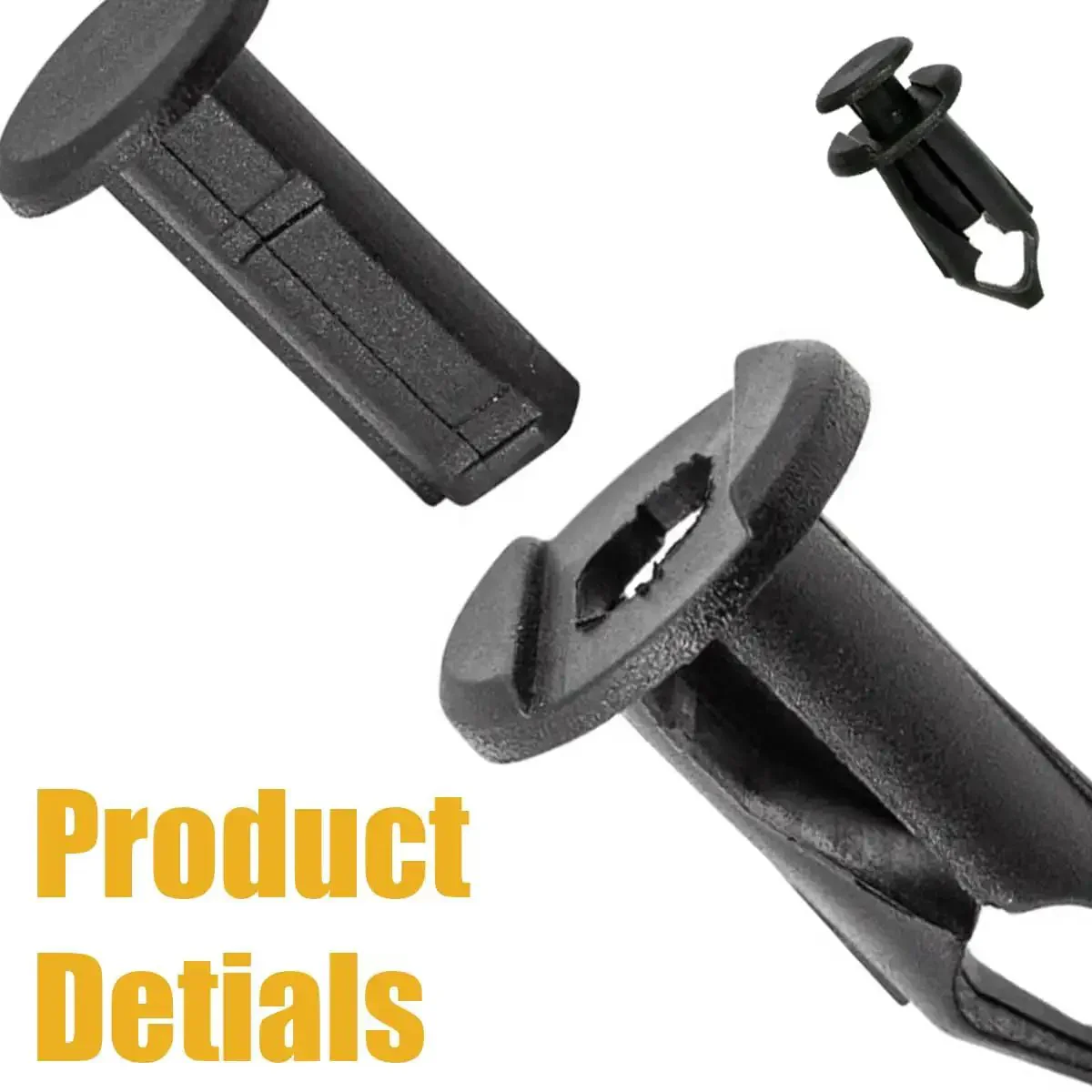 Complete Car Body Fasteners Kit With Screws Bolts Push Rivets And Clips For Under Cover Splash Shield Replacement Durable Plastic Retainer Clips U Nuts Body Bolts And Hardware Set For Easy DIY Car Repairs - Image 6