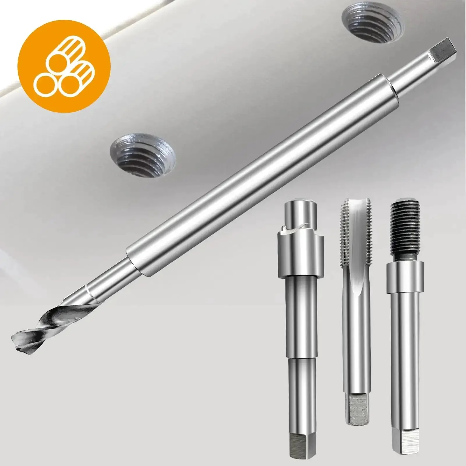 Complete M14x1.25 Thread Repair Kit With 150mm Extension Rod 10 Stainless Steel Inserts Deep Spark Plug Thread Repair For Car Engines Easy Insertion Minimal Disassembly Fix Lost Threads And Keep Your Ride Rolling - Image 2