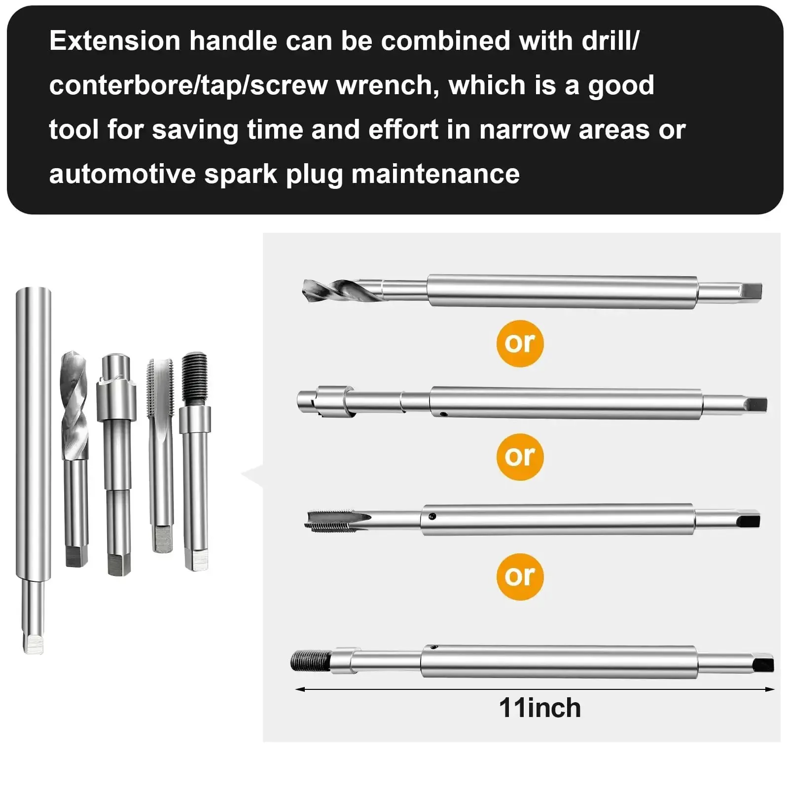 Complete M14x1.25 Thread Repair Kit With 150mm Extension Rod 10 Stainless Steel Inserts Deep Spark Plug Thread Repair For Car Engines Easy Insertion Minimal Disassembly Fix Lost Threads And Keep Your Ride Rolling - Image 5