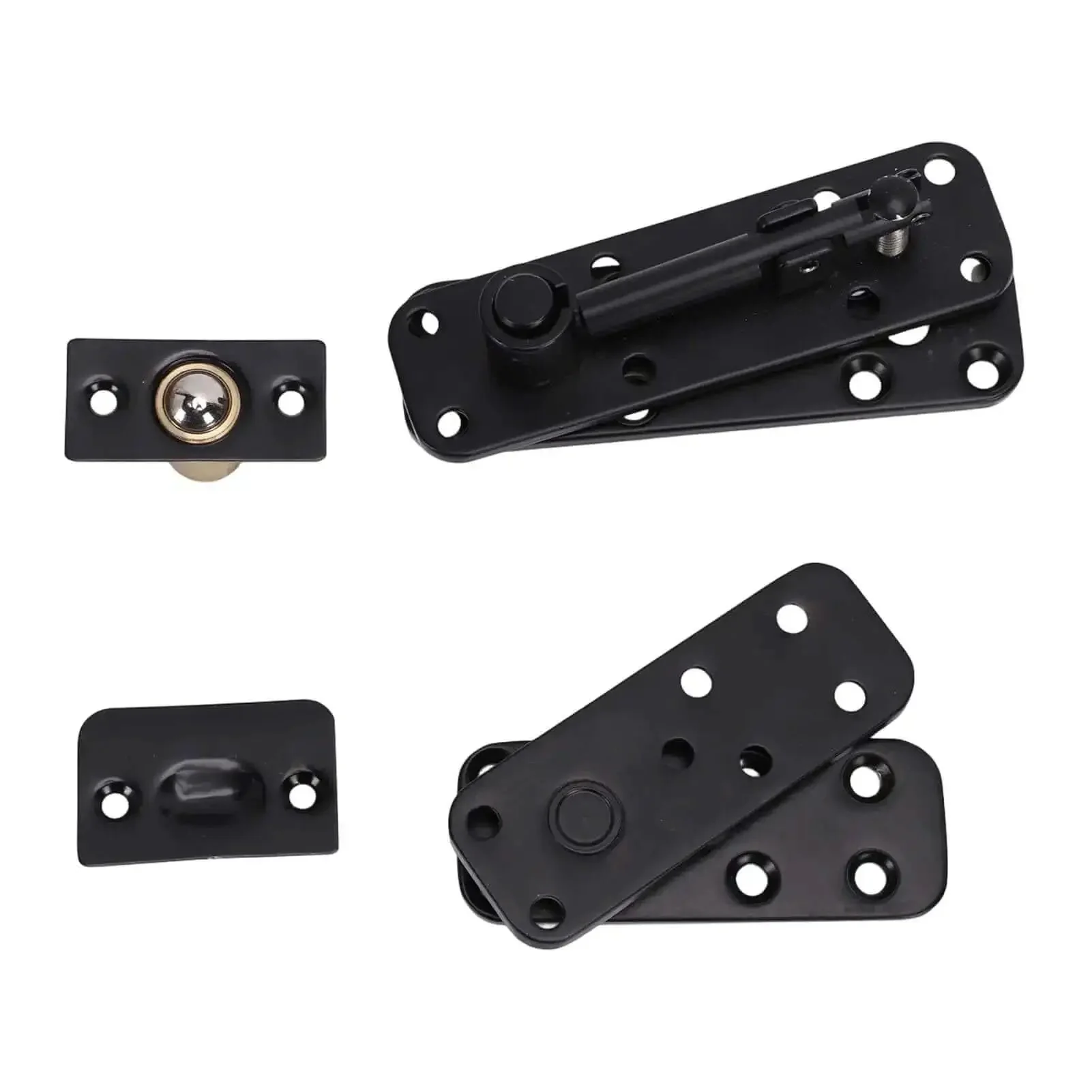 Concealed Pivot Door Hinge Set 570Lb Load Bearing 360 Degree Silent Rotation Heavy Duty Stainless Steel Hardware Adjustable Telescopic Pin Includes Screws Ball Joint For Secret Doors Bookcase Cabinets - Image 8