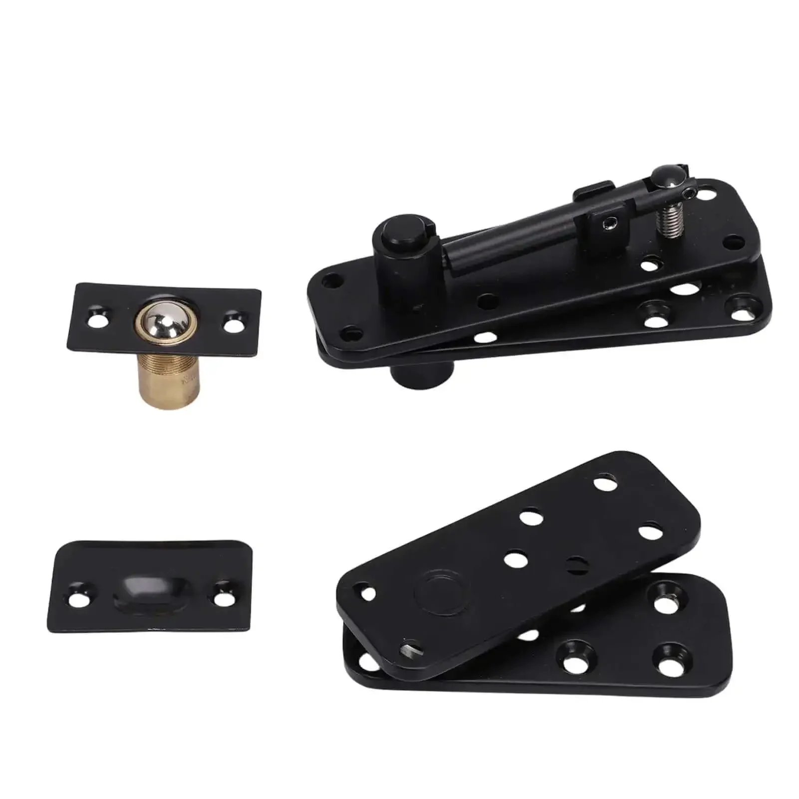Concealed Pivot Door Hinge Set 570Lb Load Bearing 360 Degree Silent Rotation Heavy Duty Stainless Steel Hardware Adjustable Telescopic Pin Includes Screws Ball Joint For Secret Doors Bookcase Cabinets - Image 9