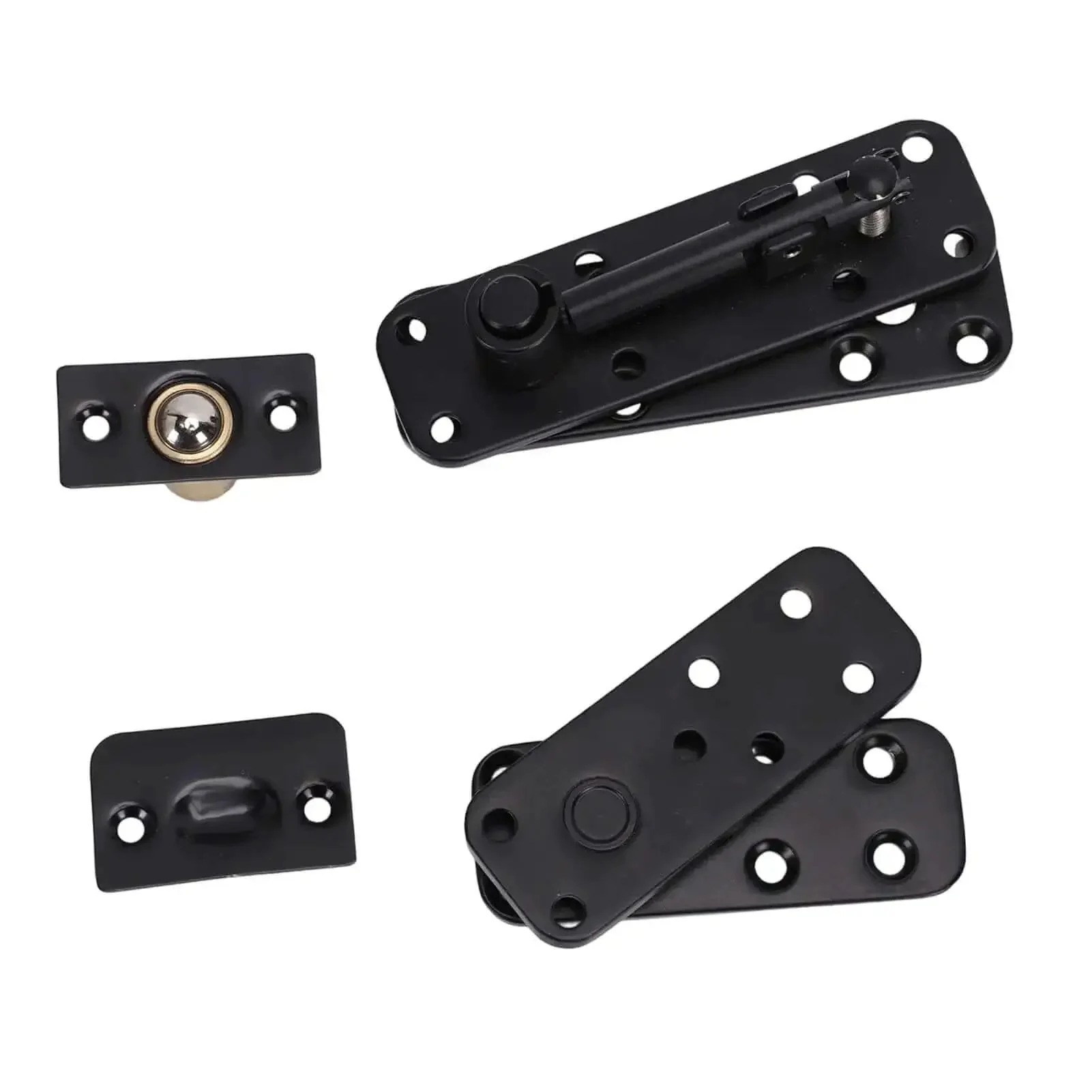 Concealed Pivot Hinge For Secret Doors And Bookcases, Built To Last Heavy Duty 570Lb Load Bearing, 360 Degree Rotation, Silent Operation, Complete Hardware Set With Screws, Ball Joint, Driver - Image 7