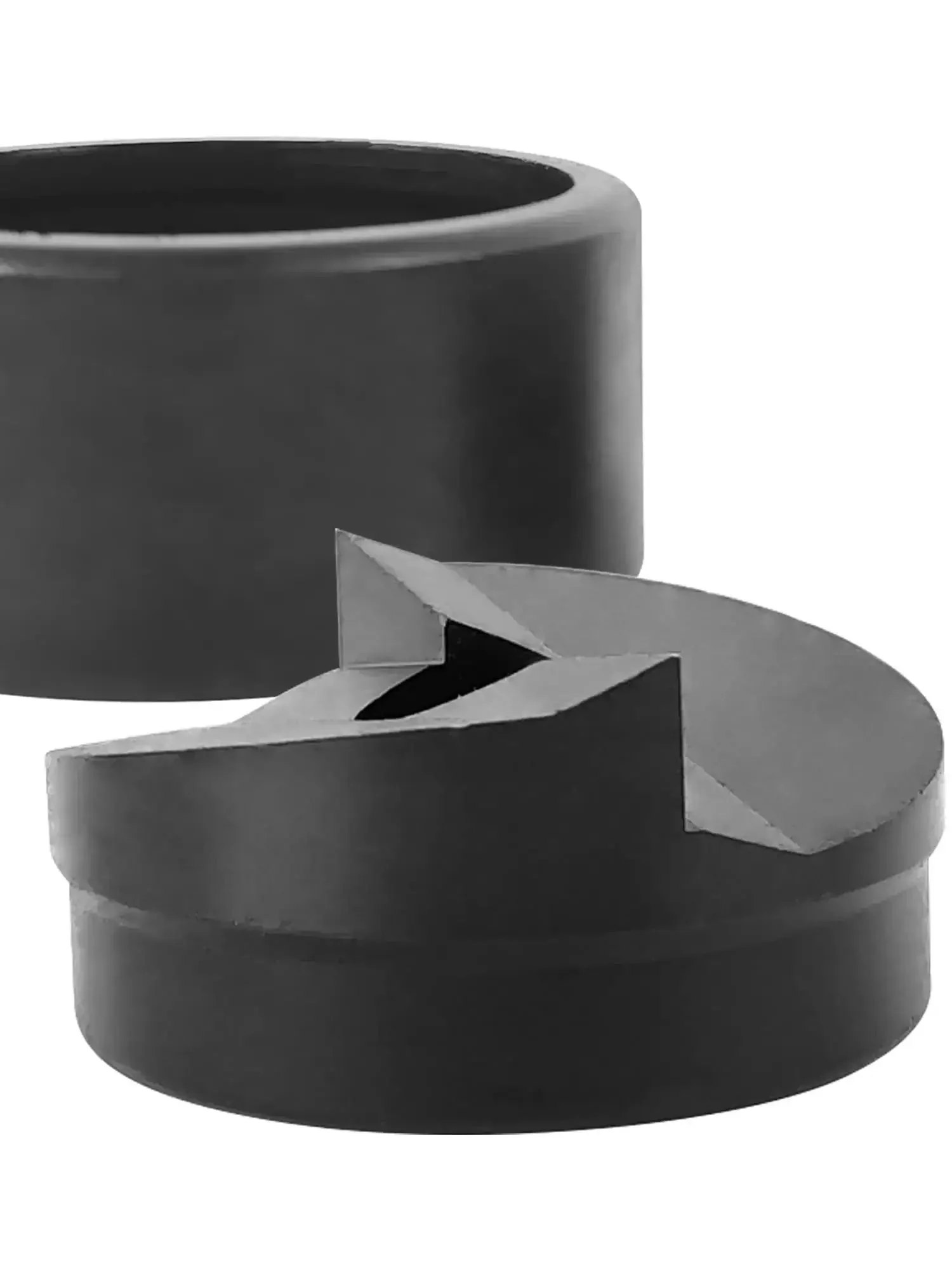 Conduit Knockout Punch Unit With Manual Draw Stud 1-1/2 Inch Hole Size Actual Hole 1.95 Inches Complete Kit Built Tough For Mild Steel Up To 10 Gauge Works With Ratchet Or Electric Driver Brass Copper Aluminum - Image 4
